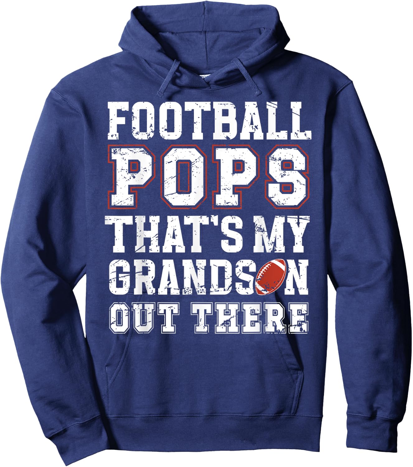 Proud Football Pops Of A Football Player Pops Hoodie - Hoodie | Navy
