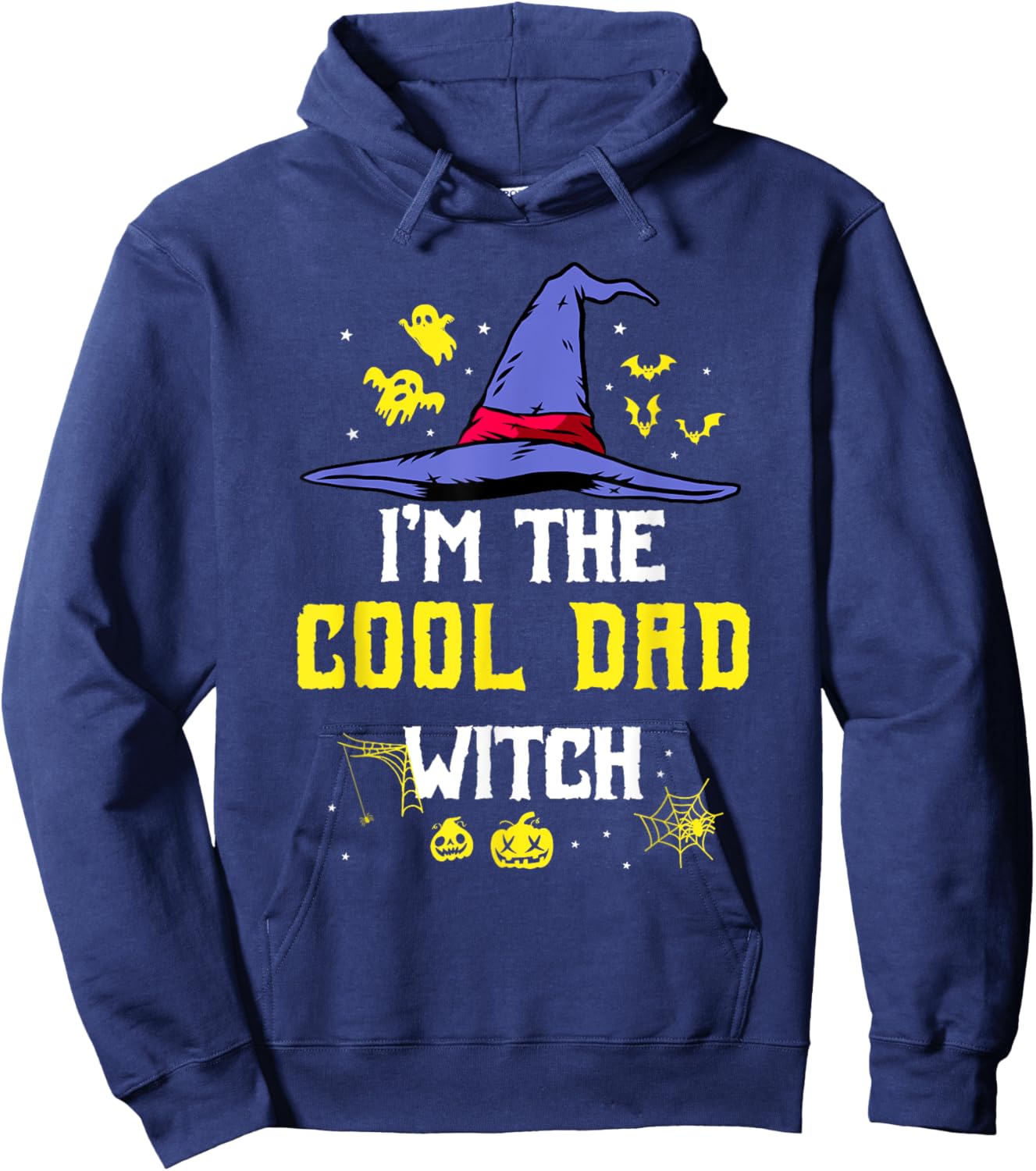I'm The Cool Dad Witch Matching Family Halloween Party Hoodie - Hoodie | Navy