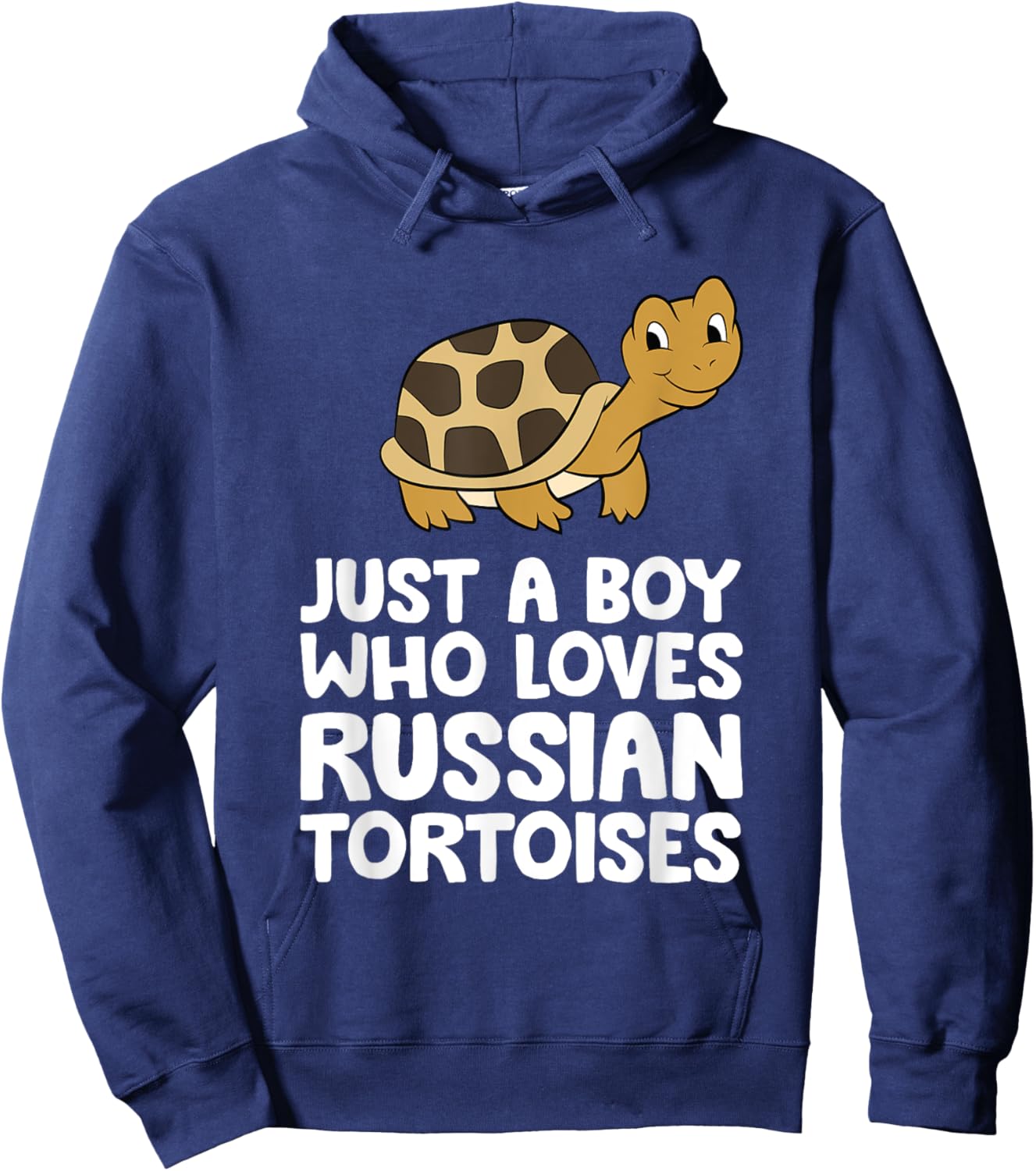 Just a Boy Who Loves Russian Tortoises Hoodie - Hoodie | Navy