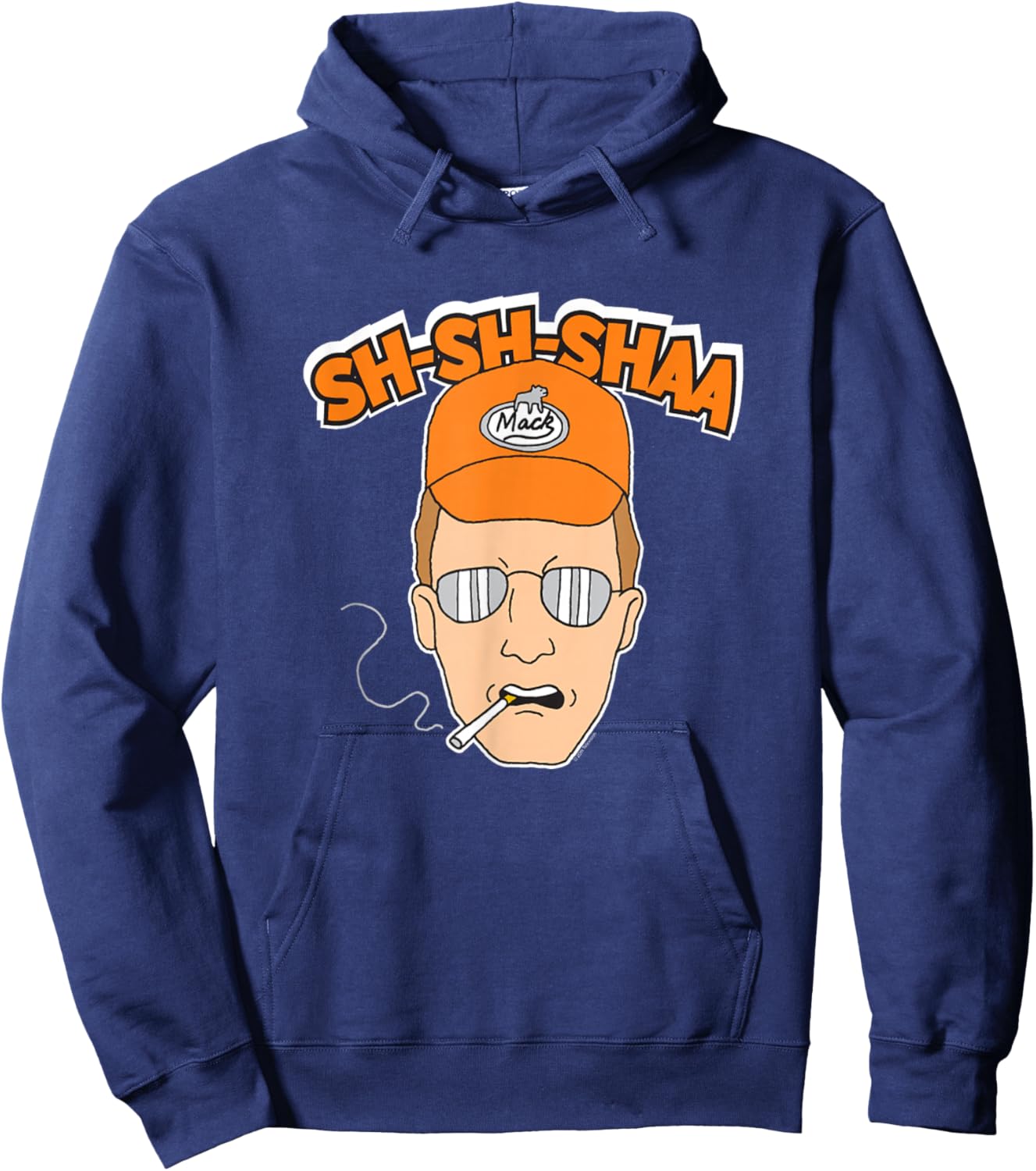 King of The Hill Dale Gribble Sha Sha Shaa Cartoon Hoodie - Hoodie | Navy