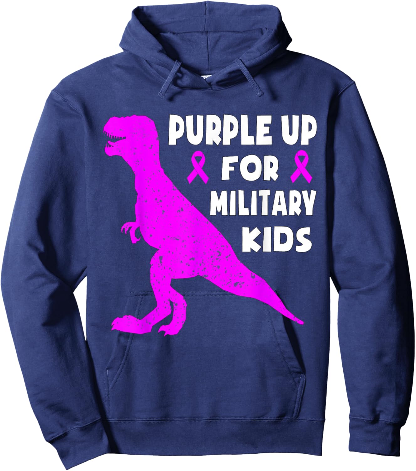 Purple Up For Military Kids Month Of The Military Child Boys Hoodie - Hoodie | Navy