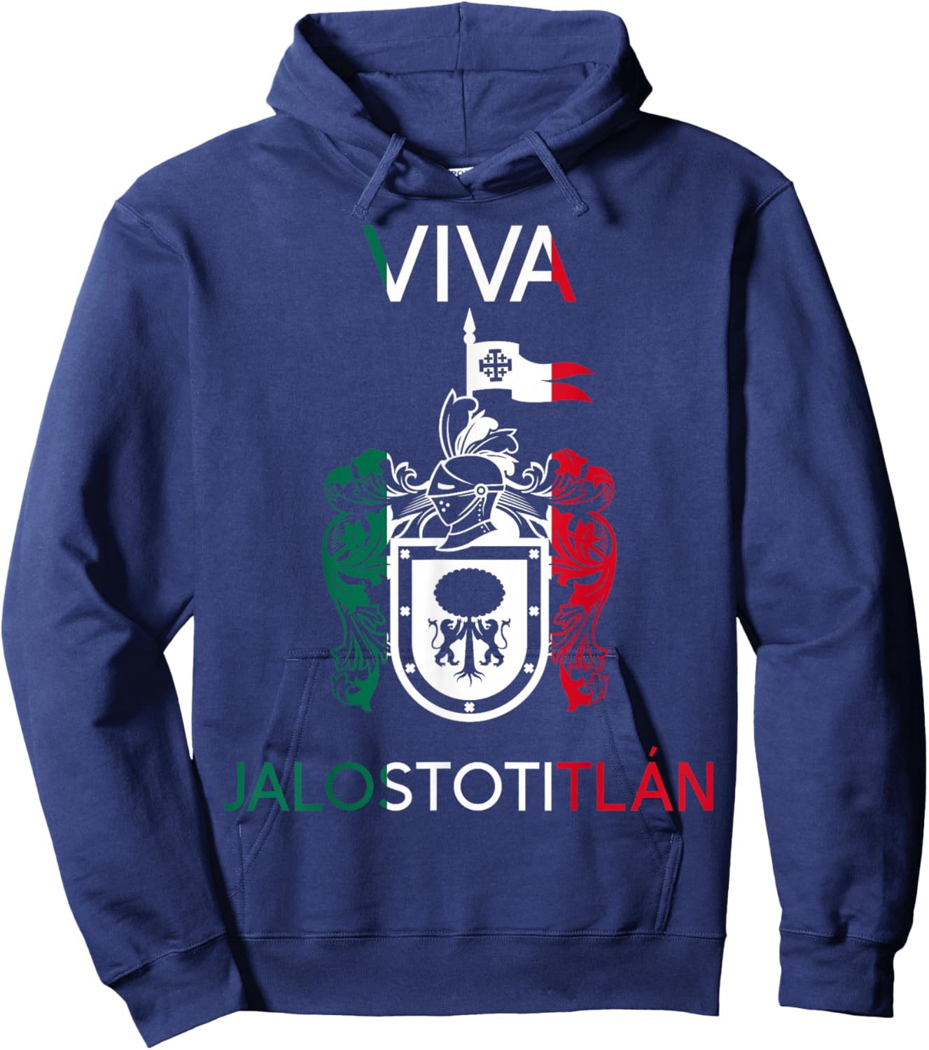 Viva Jalostotitlán Jalisco Estado De Mexico Escudo Eagle Hoodie - Hoodie | Navy