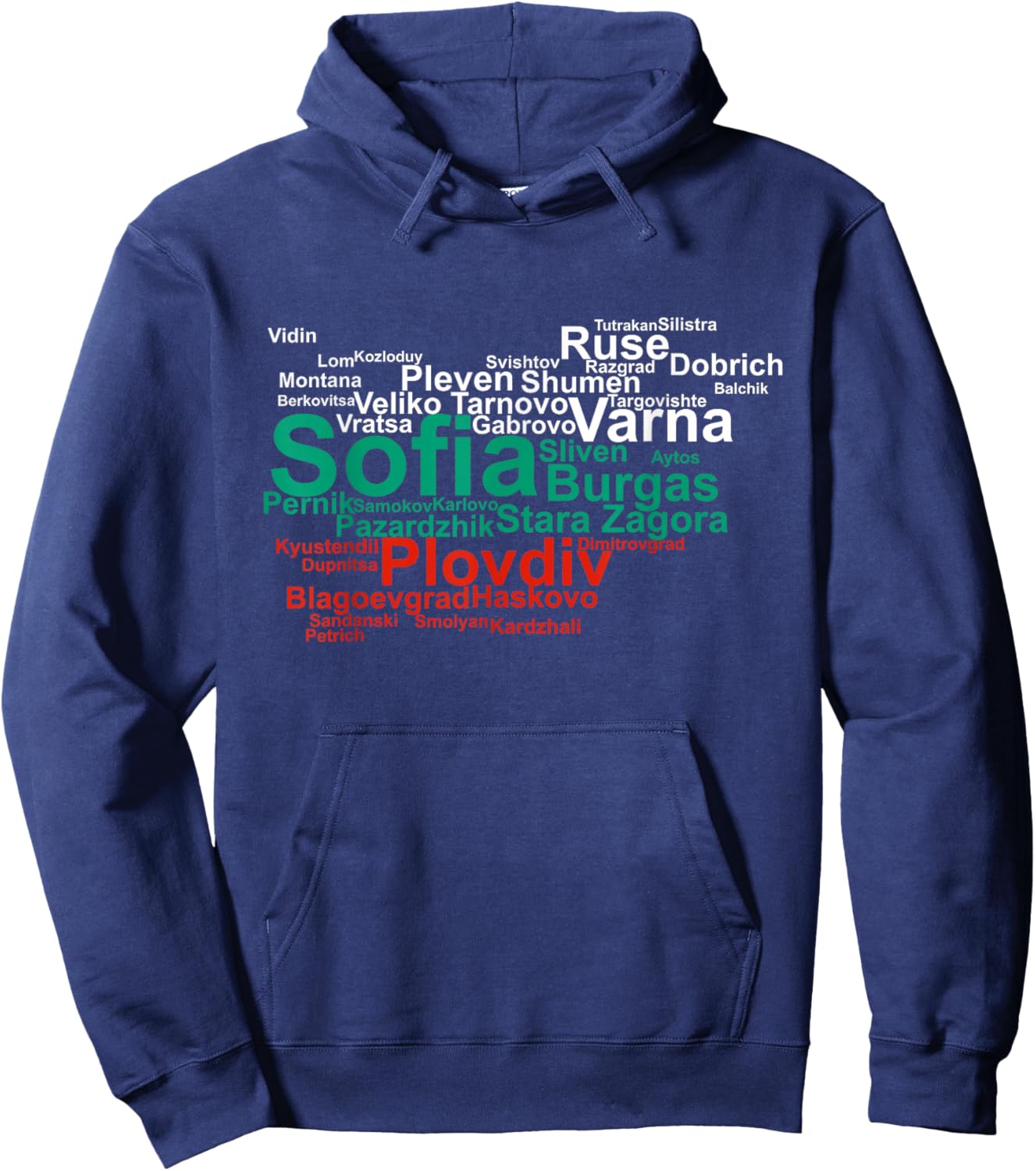 Bulgaria flag, Sofia Bulgaria flag, travel Bulgaria Hoodie - Hoodie | Navy