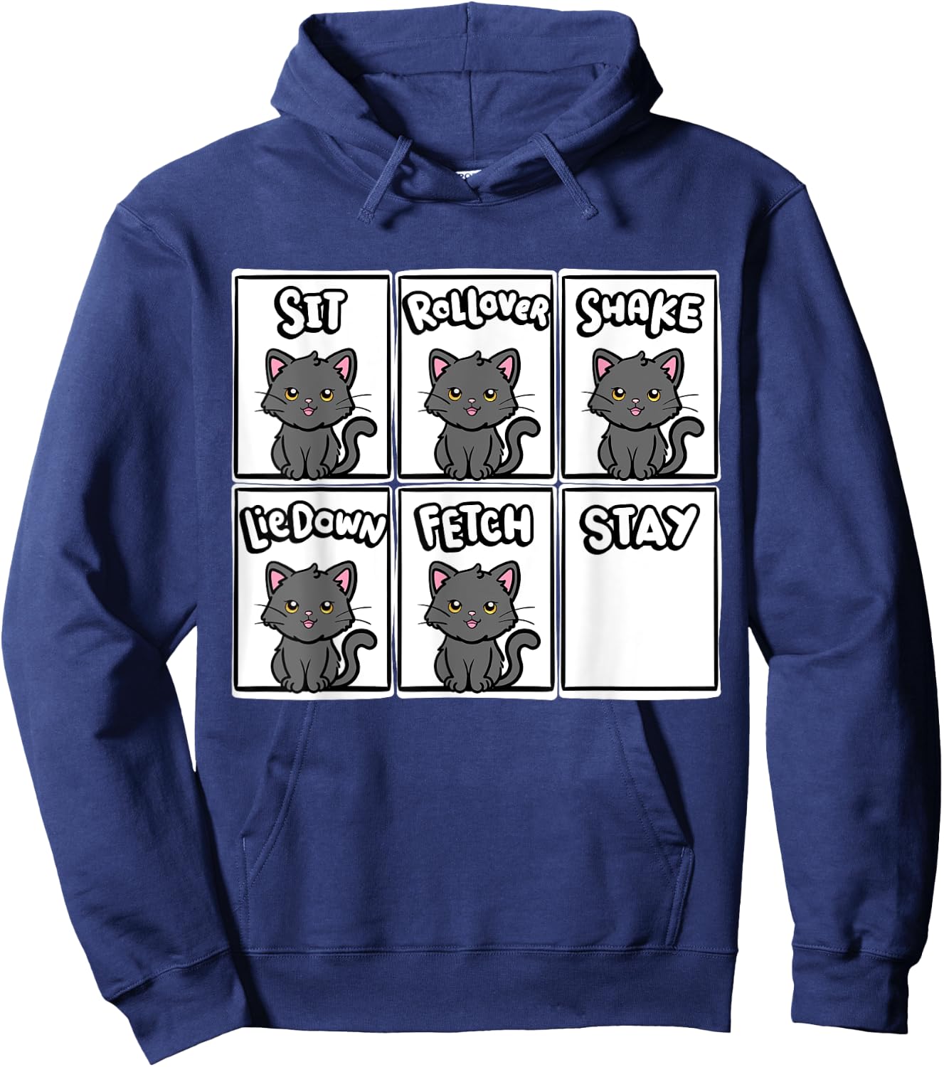 Cat Training Kitten Lover Animal Trainer Cute Cat Hoodie - Hoodie | Navy