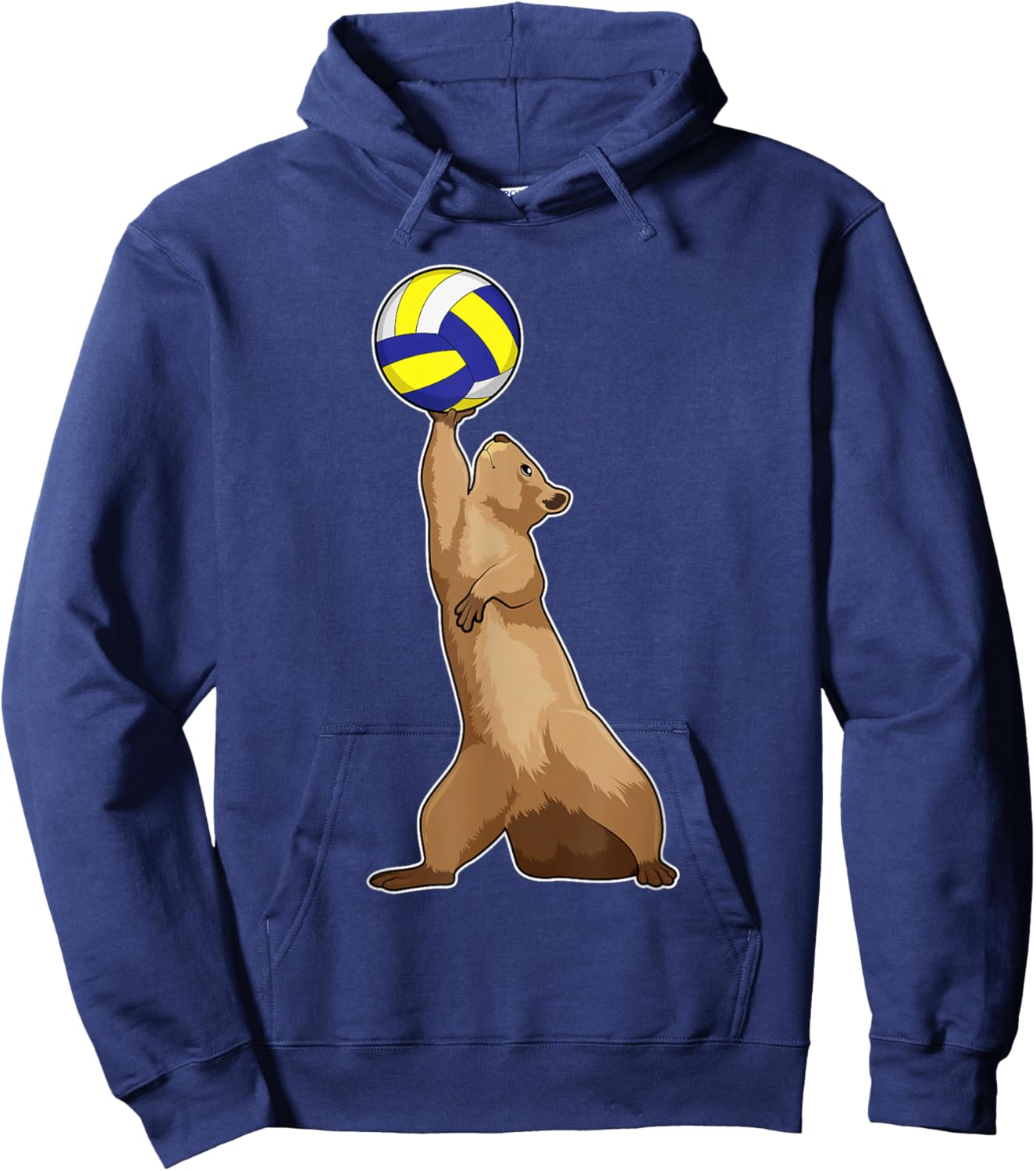 Squirrel Volleyball player Volleyball Sports Hoodie - Hoodie | Navy