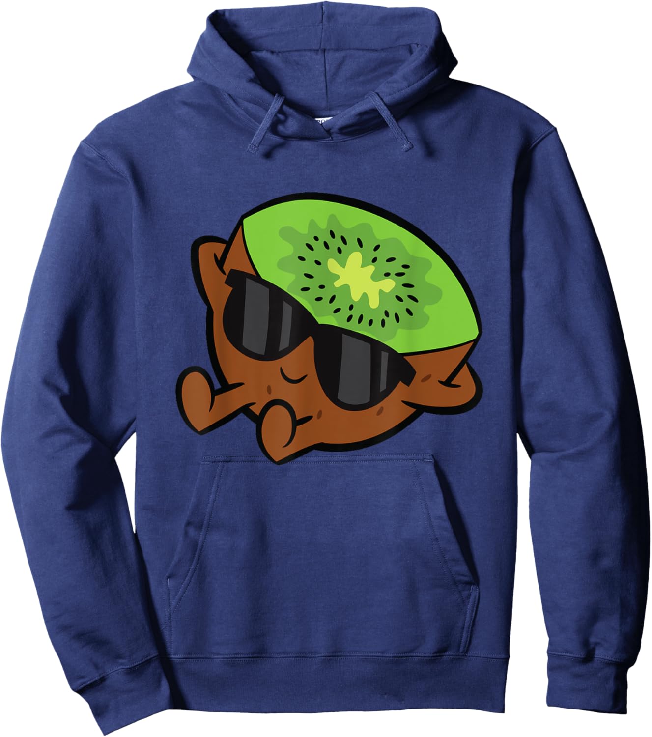 Cute Kiwi Fruit Relaxing Lazy Kiwi Hoodie - Hoodie | Navy
