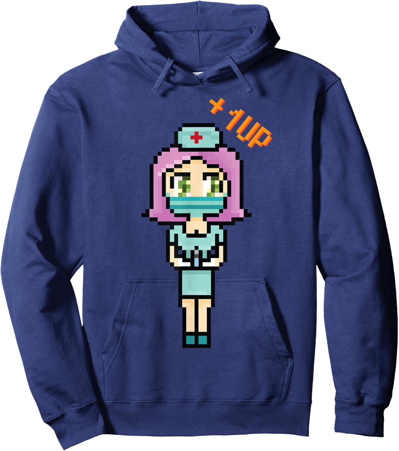 Anime Kawaii - Pixelize Nurse - Japanese Aesthetics - Otaku Hoodie - Hoodie | Navy