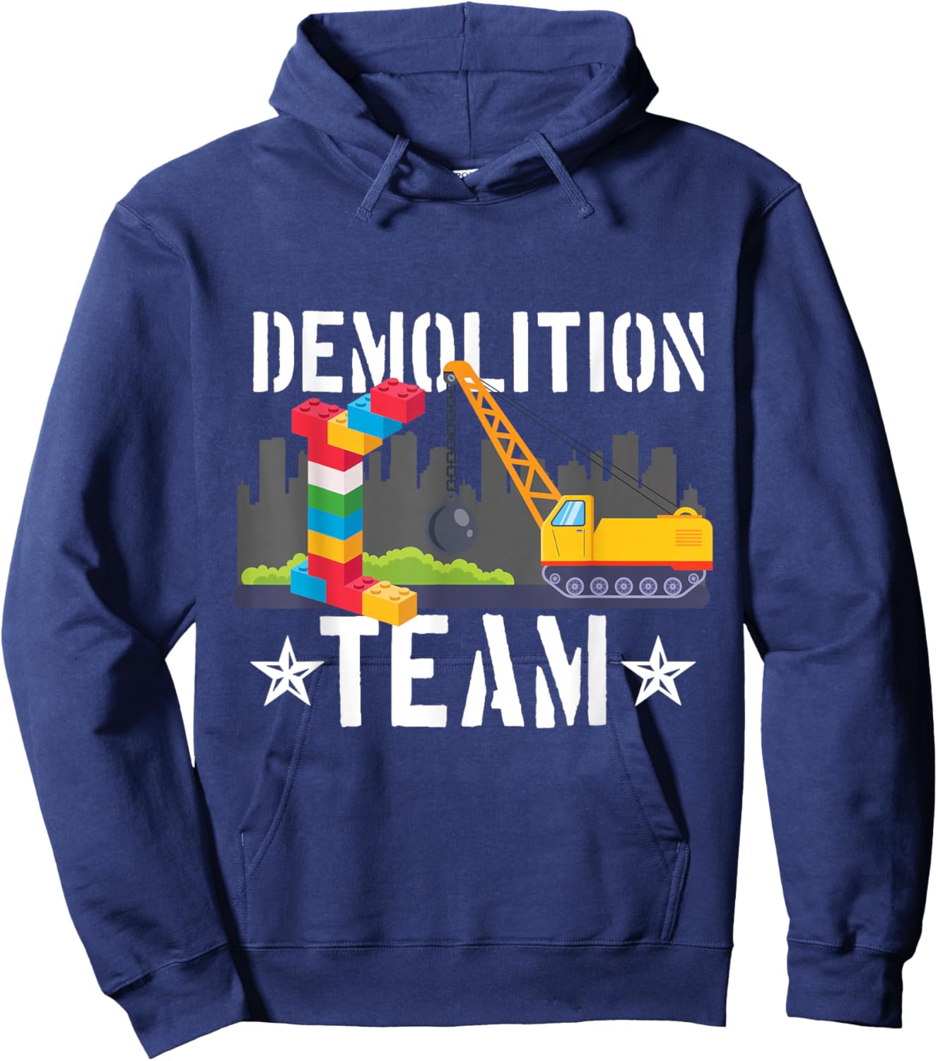 Abriss Team Builder Building Blocks Building Blocks Toy Hoodie - Hoodie | Navy