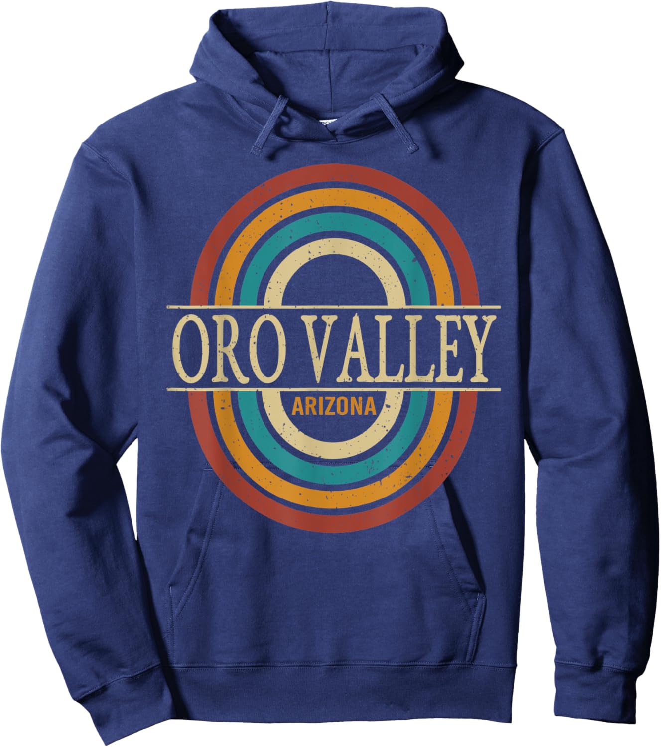 Vintage Retro Oro Valley Arizona AZ Women Men Souvenirs Hoodie - Hoodie | Navy