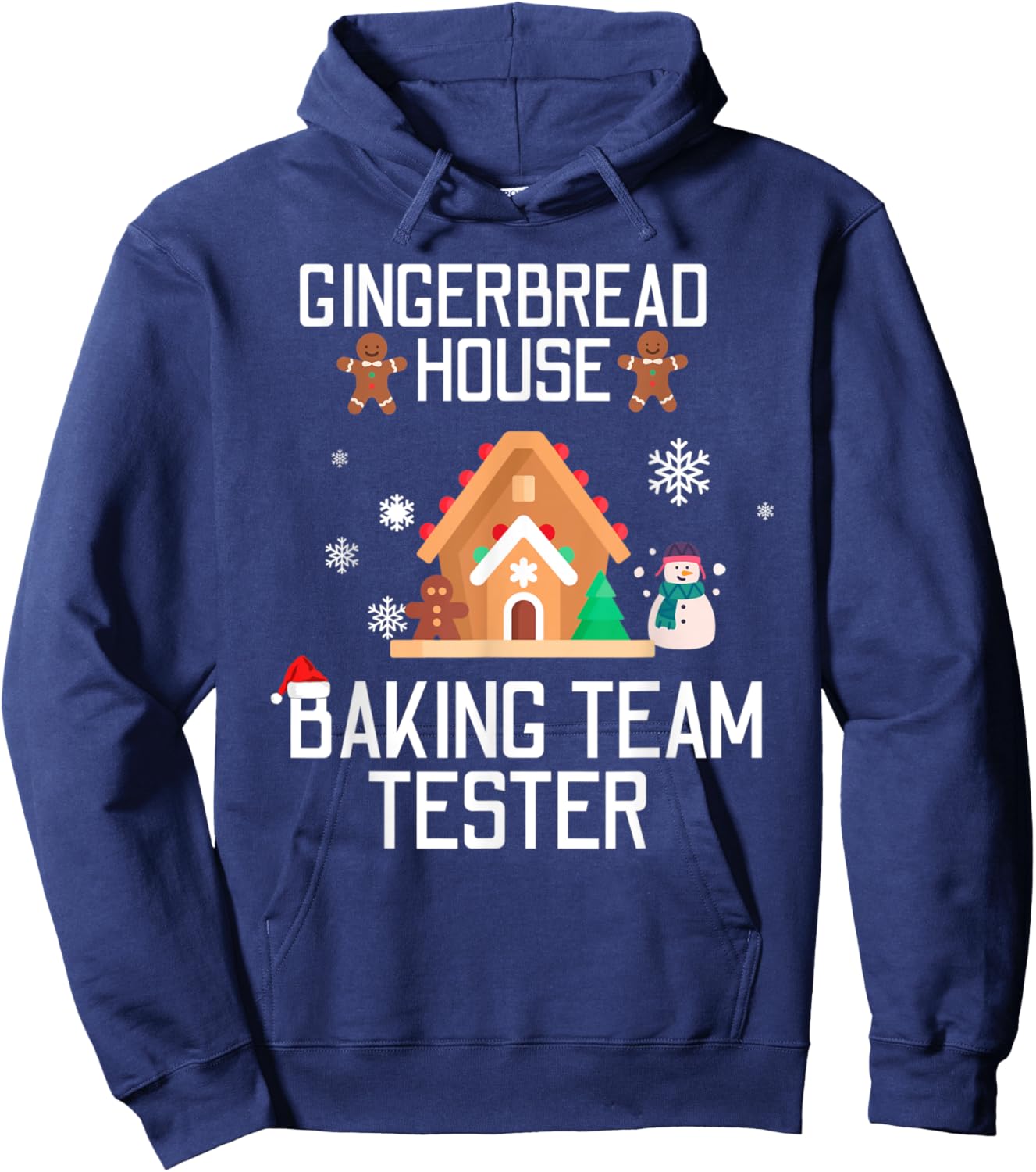 Gingerbread House Baking Team Tester Christmas Xmas Hoodie - Hoodie | Navy