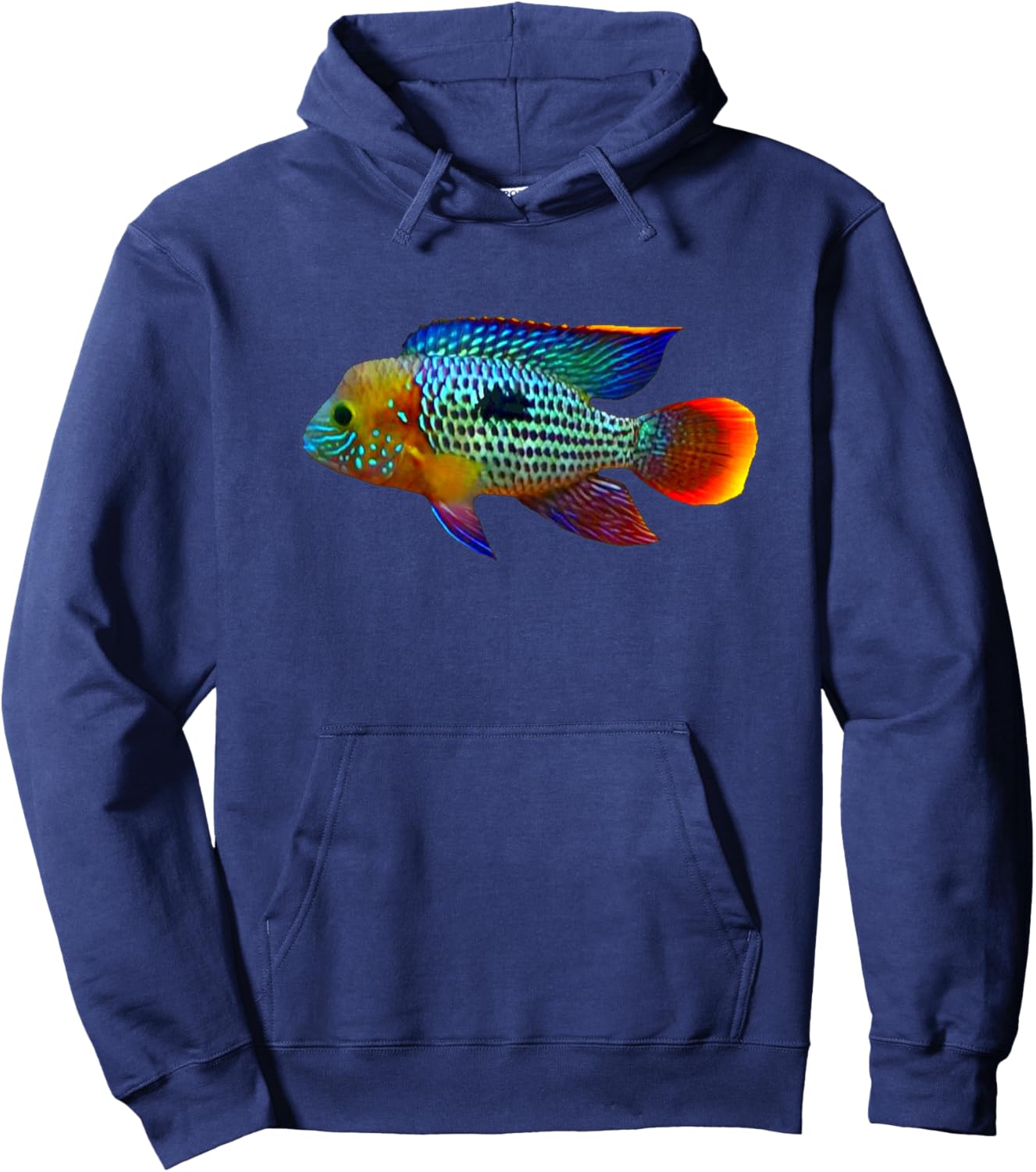 Green Terror Cichlids South American Cichlid Aquarium Fish Hoodie - Hoodie | Navy