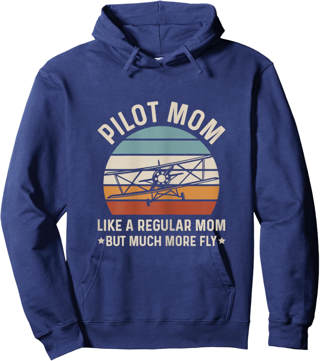 Airplane Captain Design for a Pilot Mom Hoodie - Hoodie | Navy