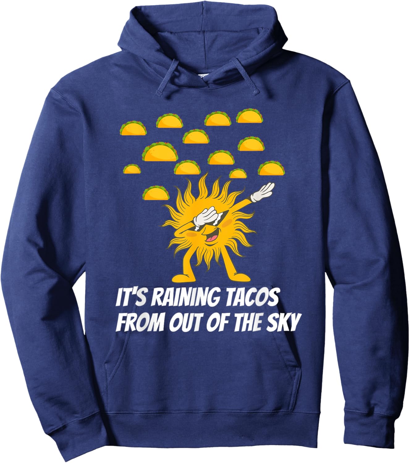 Funny kids It's Raining Tacos Hoodie - Hoodie | Navy