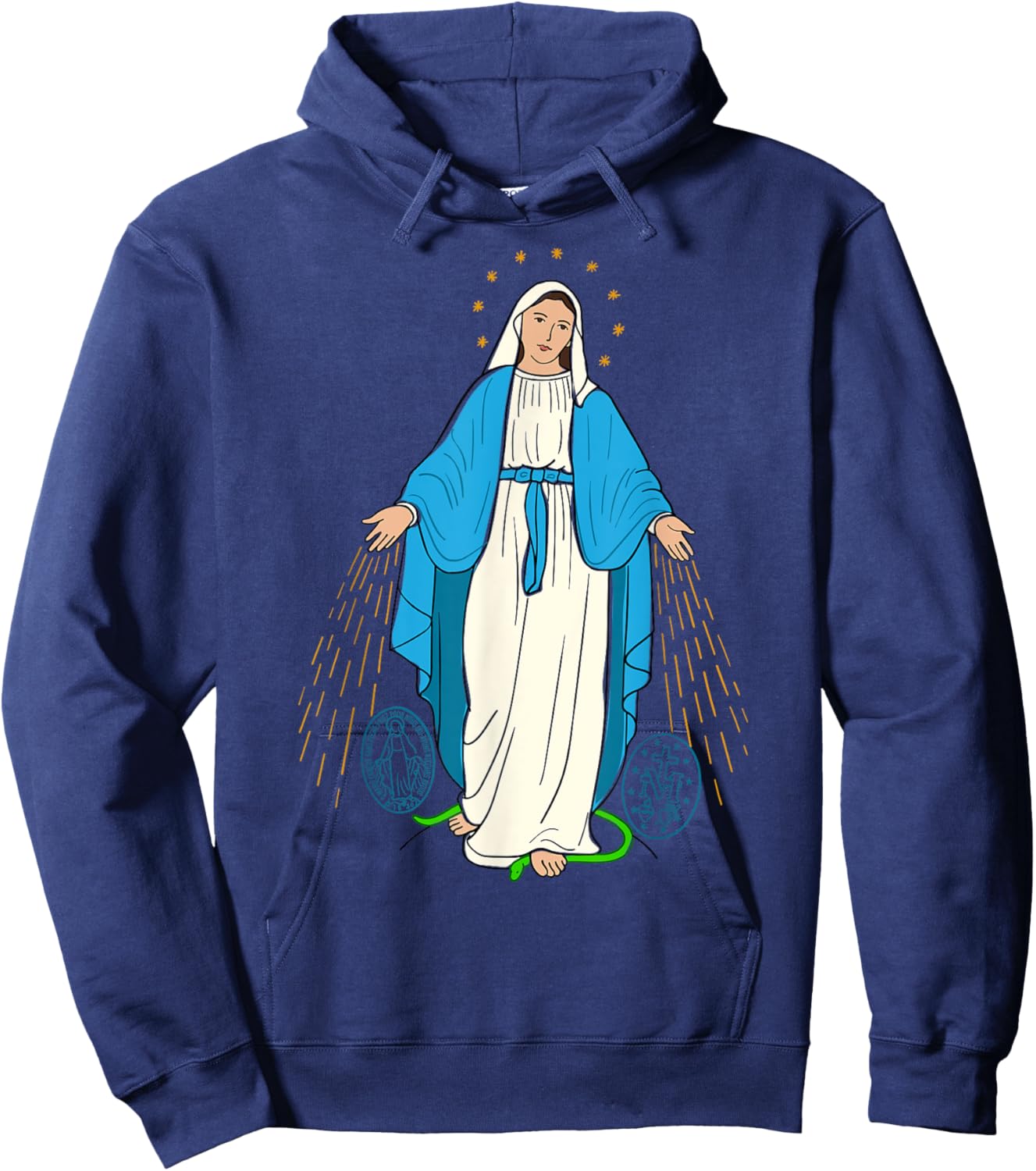 Our Lady of Grace - Virgen de la Medalla Milagrosa Hoodie - Hoodie | Navy