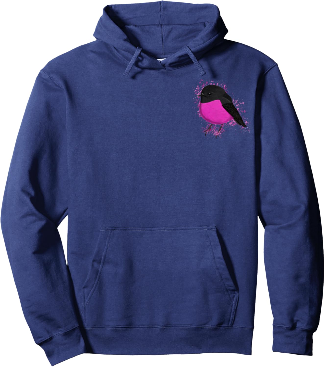 Pink Robin Bird Birder Birdlover Birdwatcher Biologist Hoodie - Hoodie | Navy
