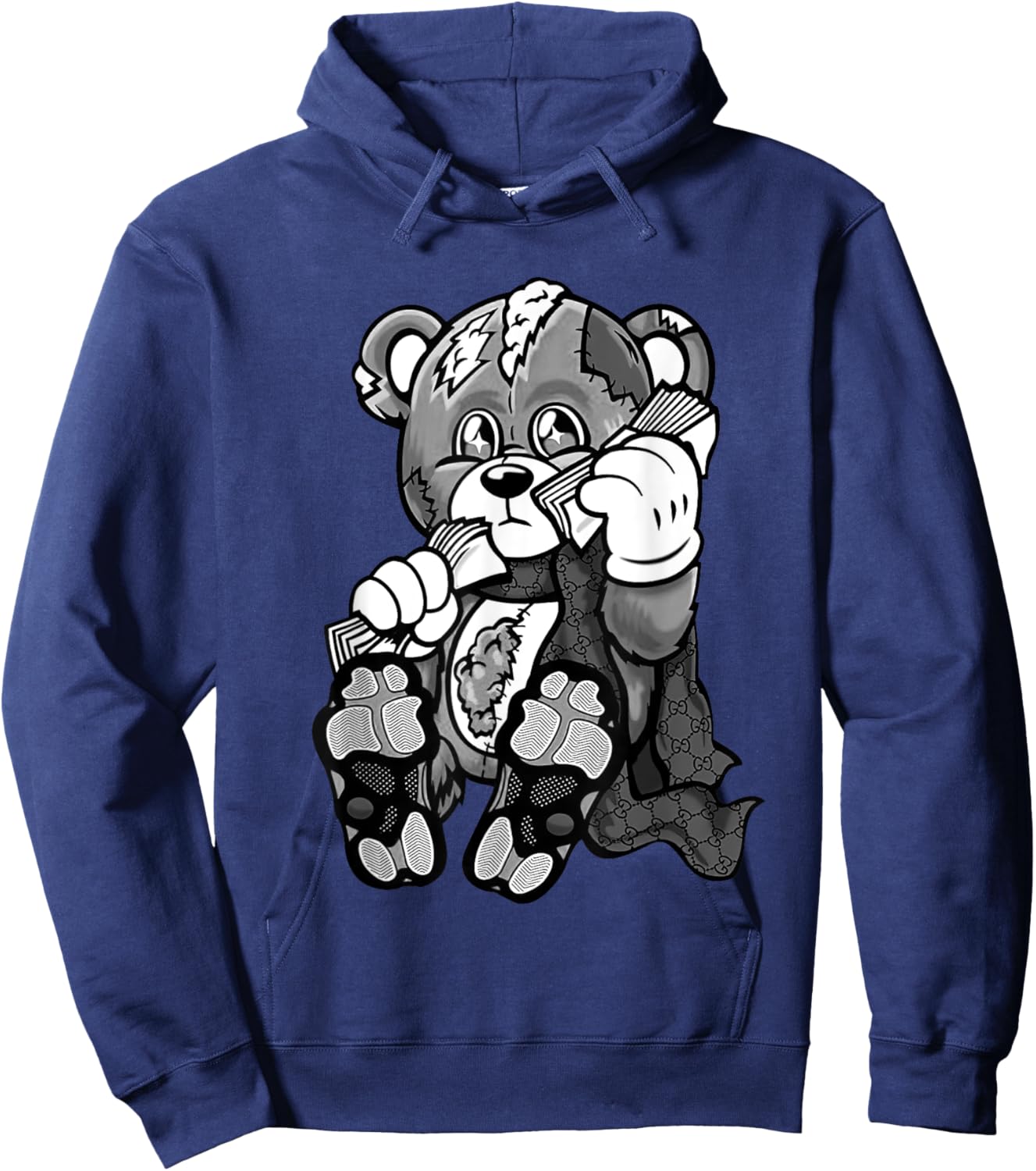 11 Cool Grey Heartbreak Money Shoes Retro Cool Grey 11 Hoodie - Hoodie | Navy