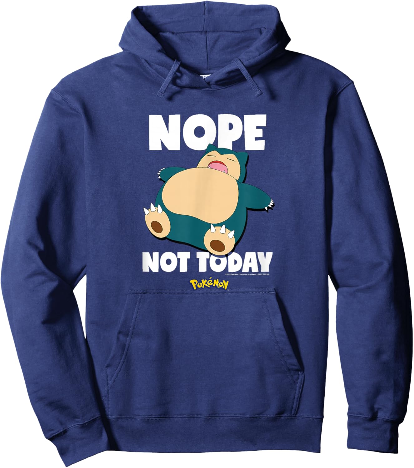 Pokémon - Nope Not Today Snorlax Hoodie - Hoodie | Navy