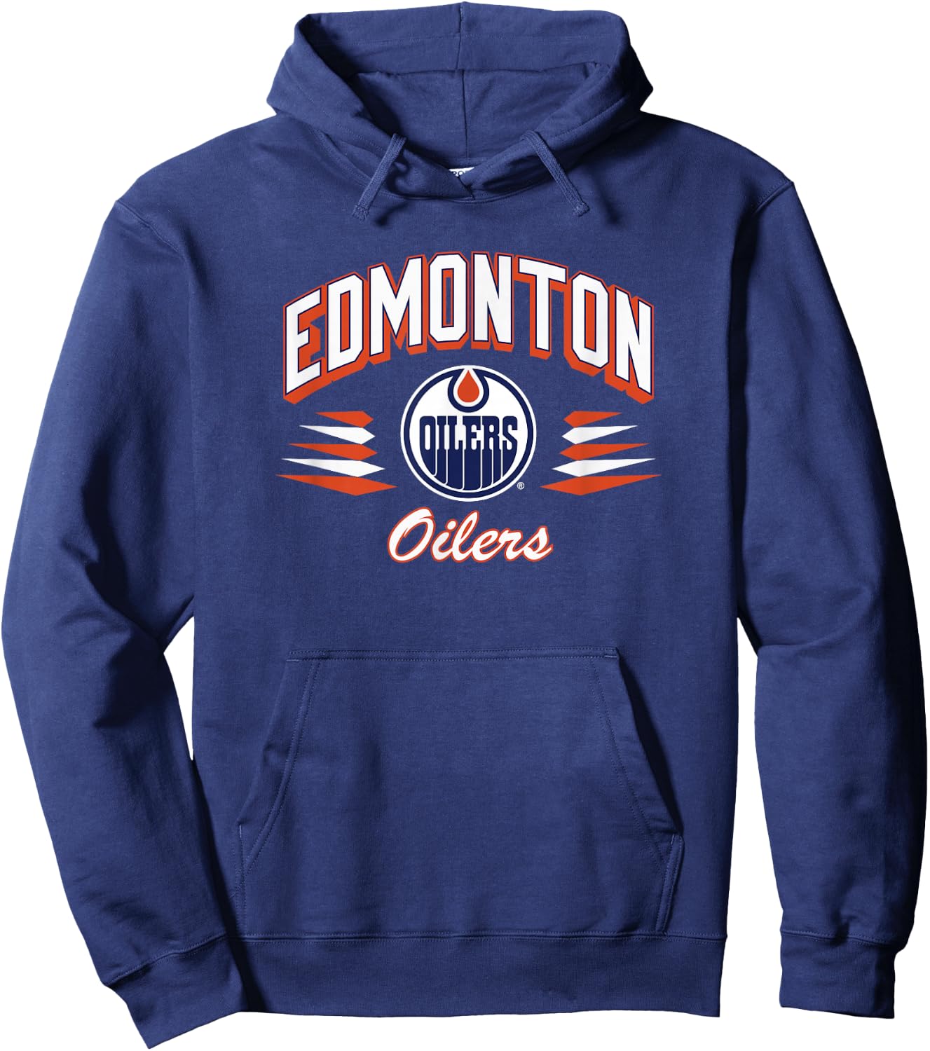 Edmonton Oilers Retro Diamond Officially Licensed Hoodie - Hoodie | Navy
