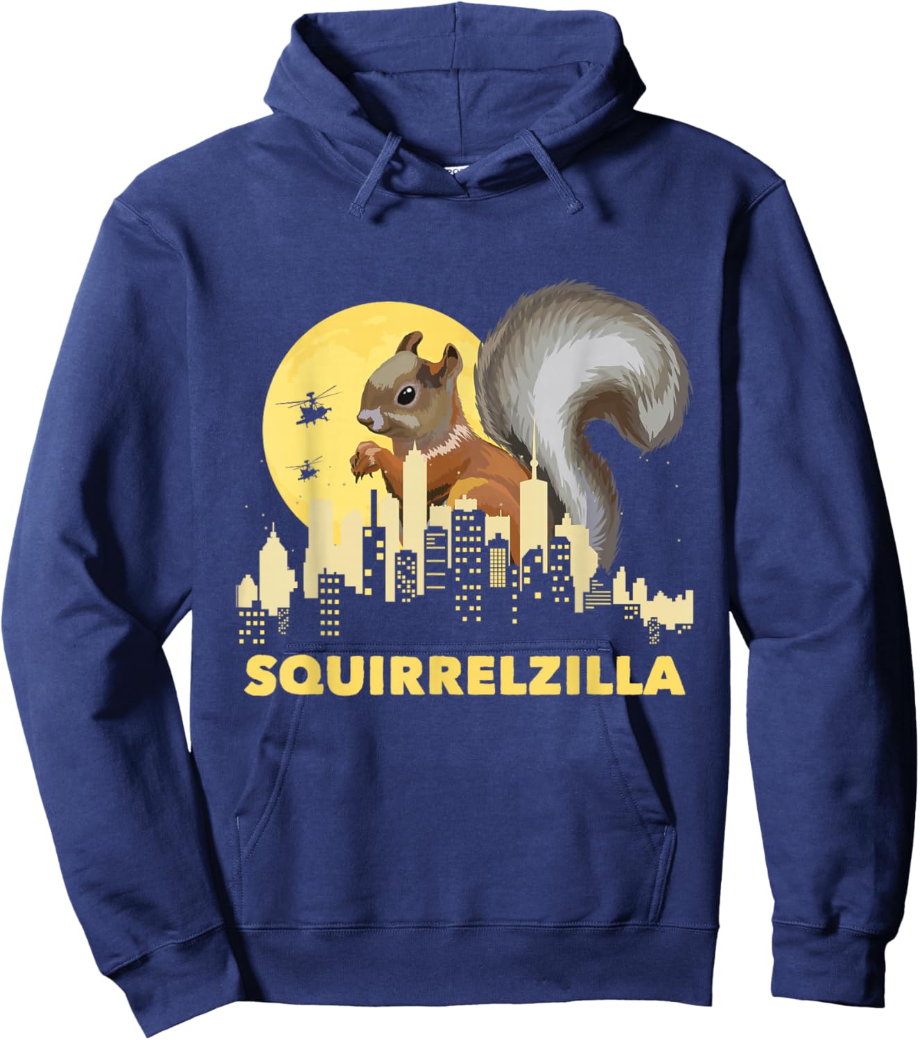 Squirrelzilla - Squirrel Whisperer Squirrel Lover Animal Small Hoodie - Hoodie | Navy