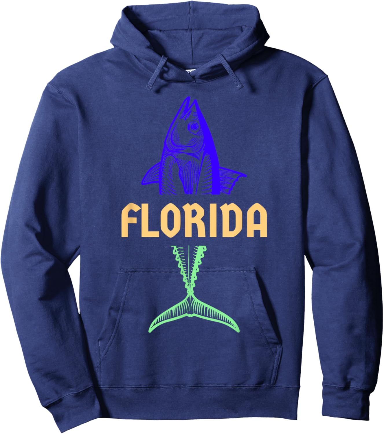 Florida Keys Fishing Florida Vacation Off Shore Fishing Hoodie - Hoodie | Navy