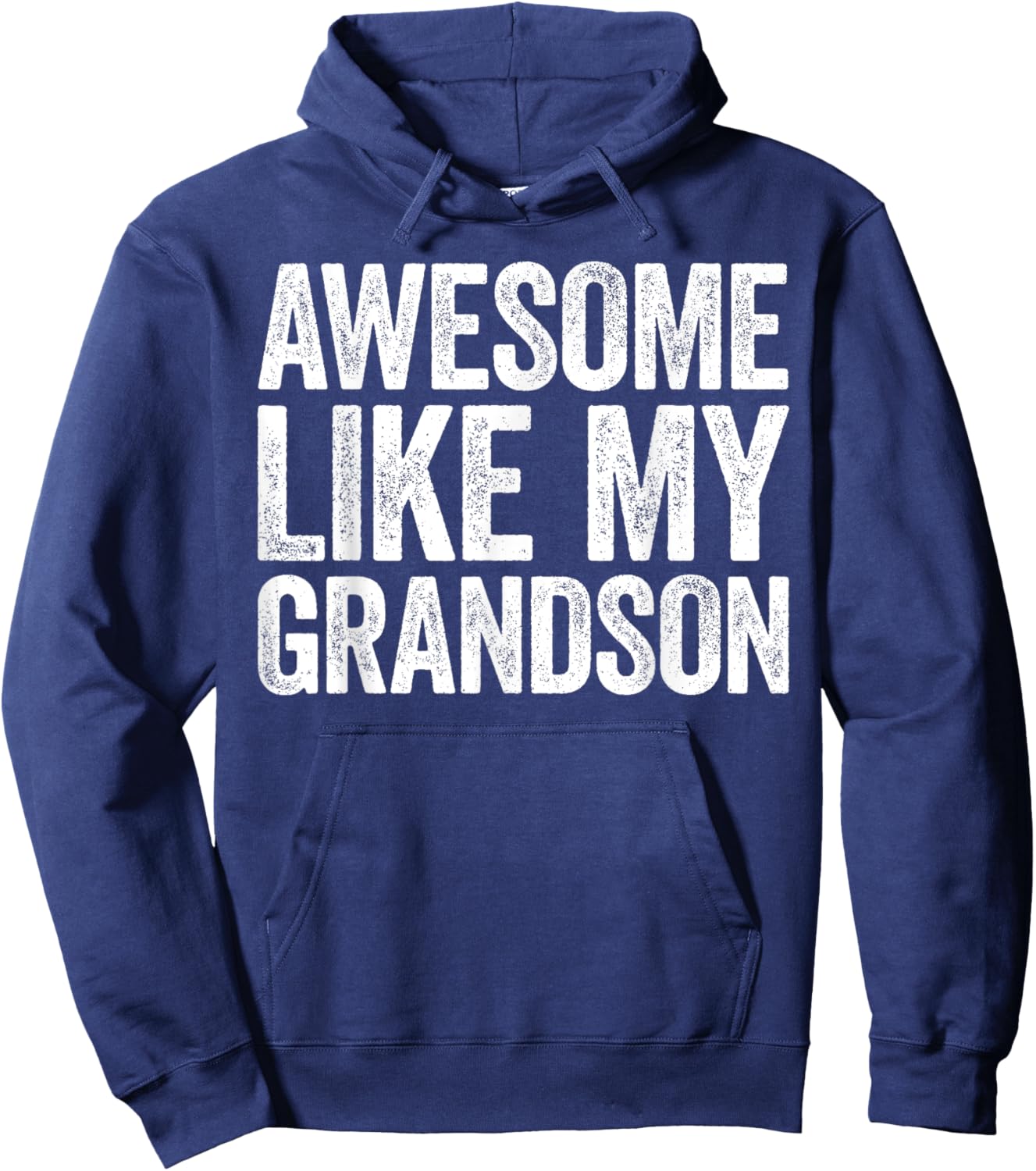 Awesome Like My Grandson Shirt Men Women Parents Day Hoodie - Hoodie | Navy