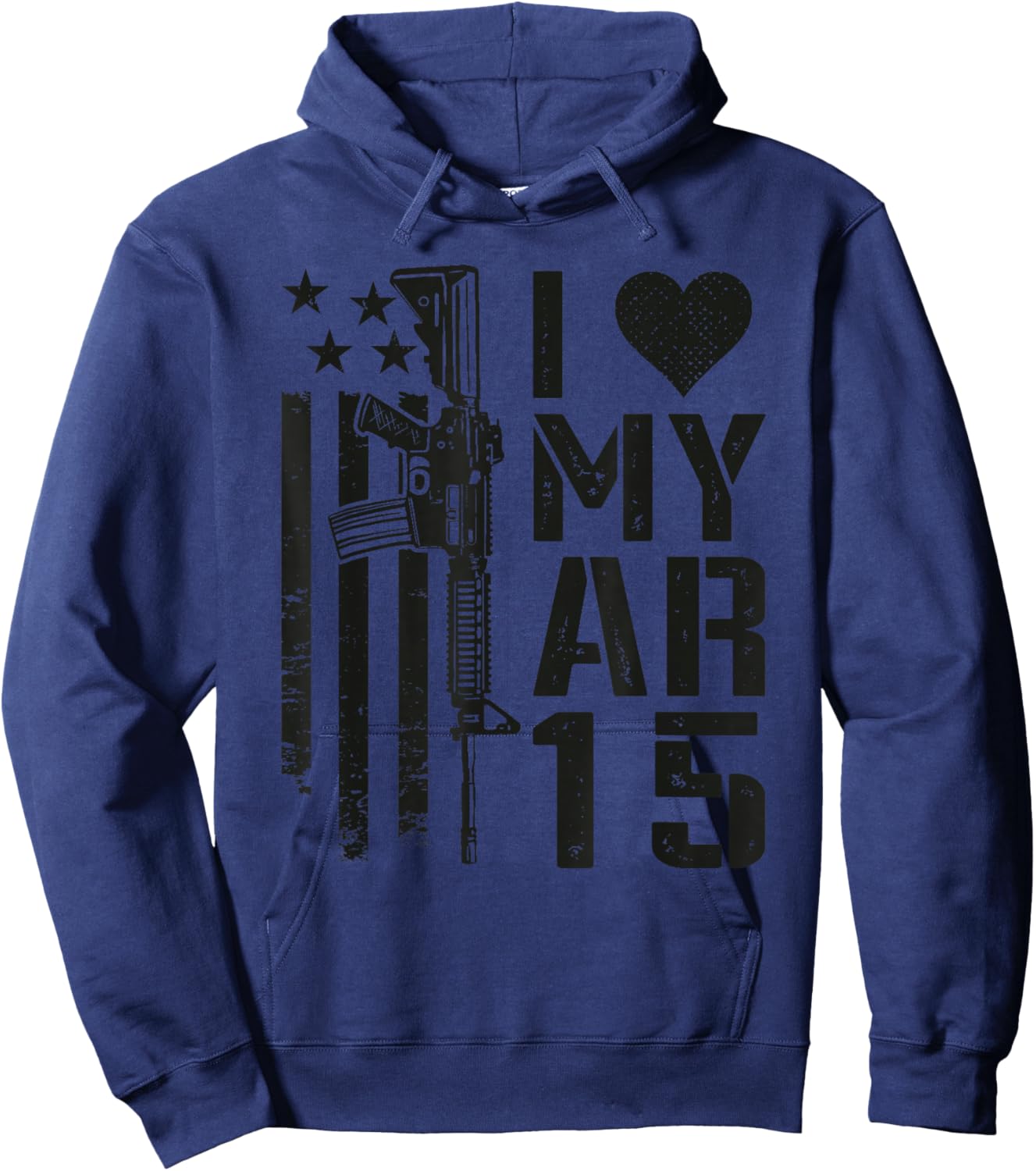 I Love My AR15 - AR-15 Rifle Gun Owner 5.56 Funny Pro Guns Hoodie - Hoodie | Navy