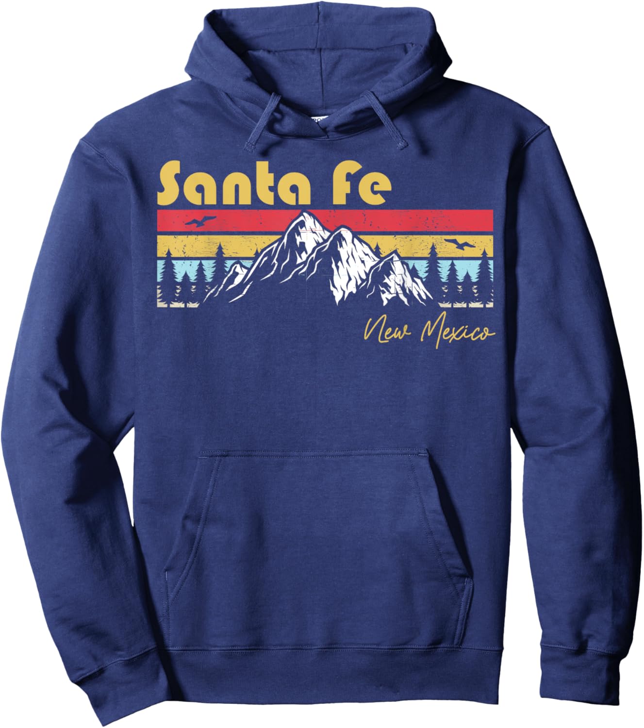 Santa Fe New Mexico Roots Hometown Vintage Home State Pride Hoodie - Hoodie | Navy