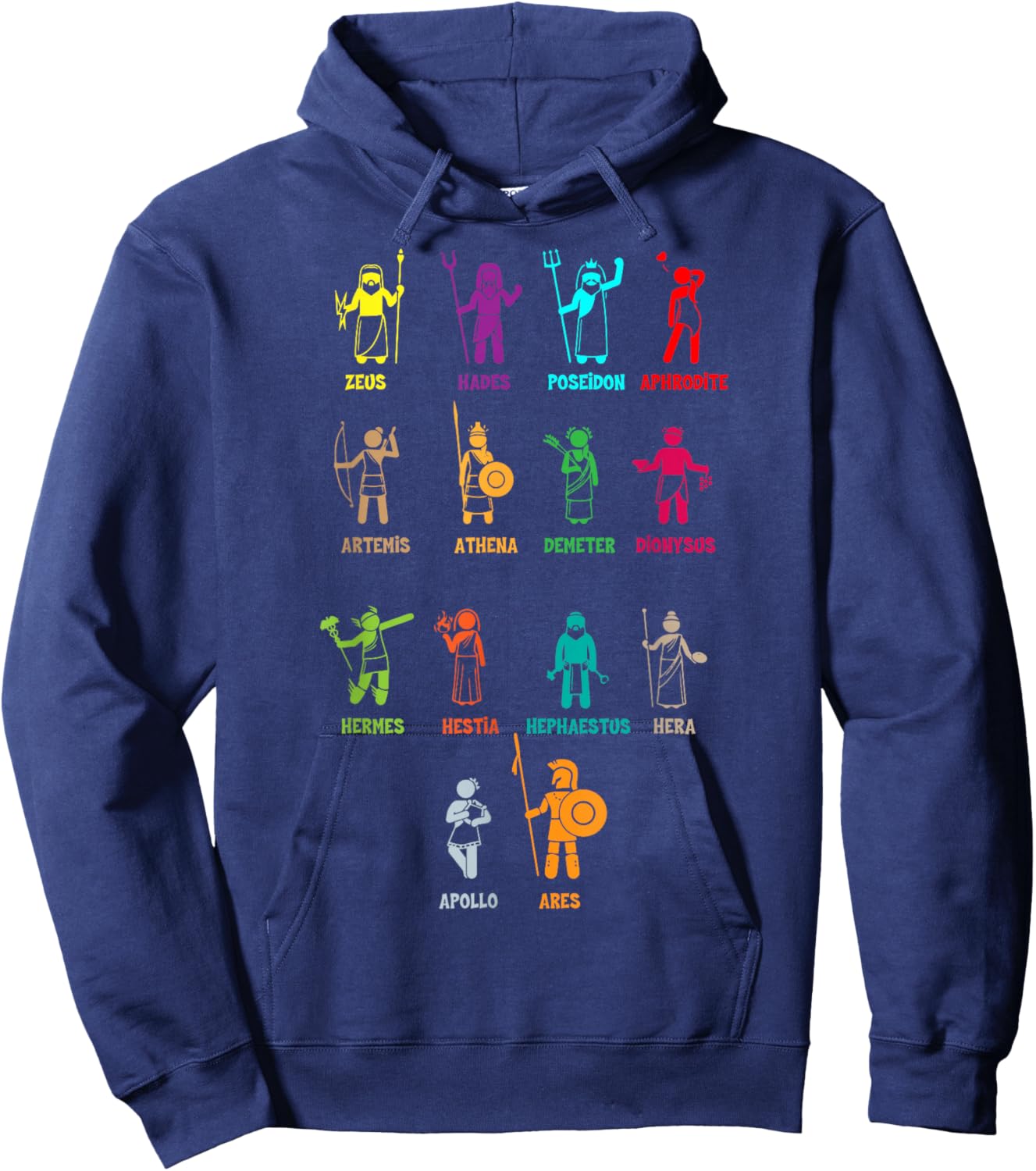Greek Mythology Gods - Gods of Greece Small Hoodie - Hoodie | Navy