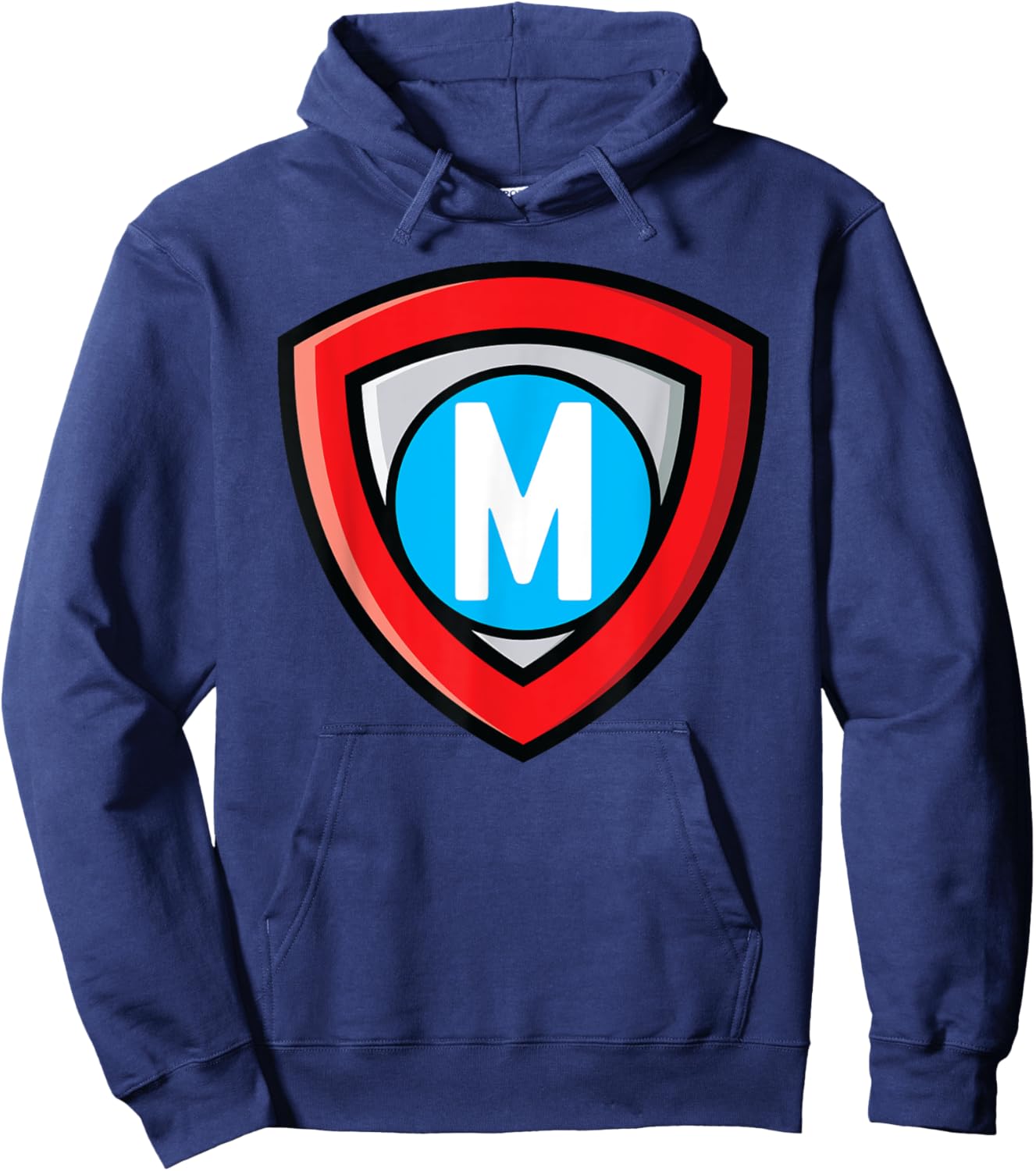 Letter M - Superhero symbol Hoodie - Hoodie | Navy