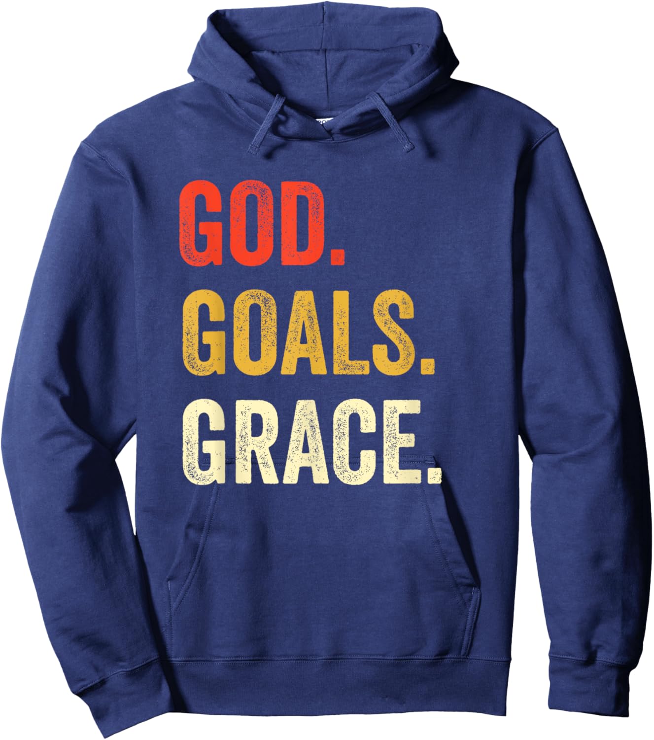 God Goals Grace Christian Workout Fitness Gym Gift Hoodie - Hoodie | Navy