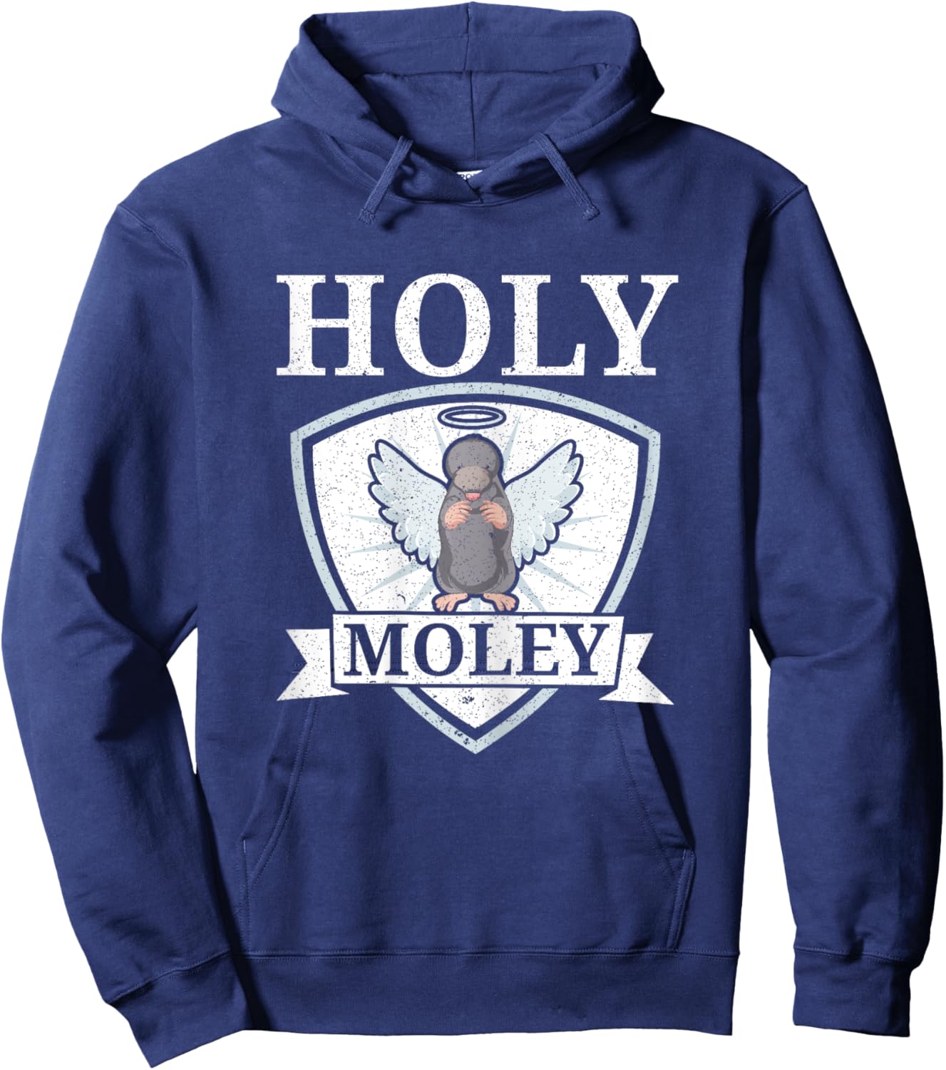 Holey Moley Animal Pun Mole Lover Mole Whisperer Hoodie - Hoodie | Navy