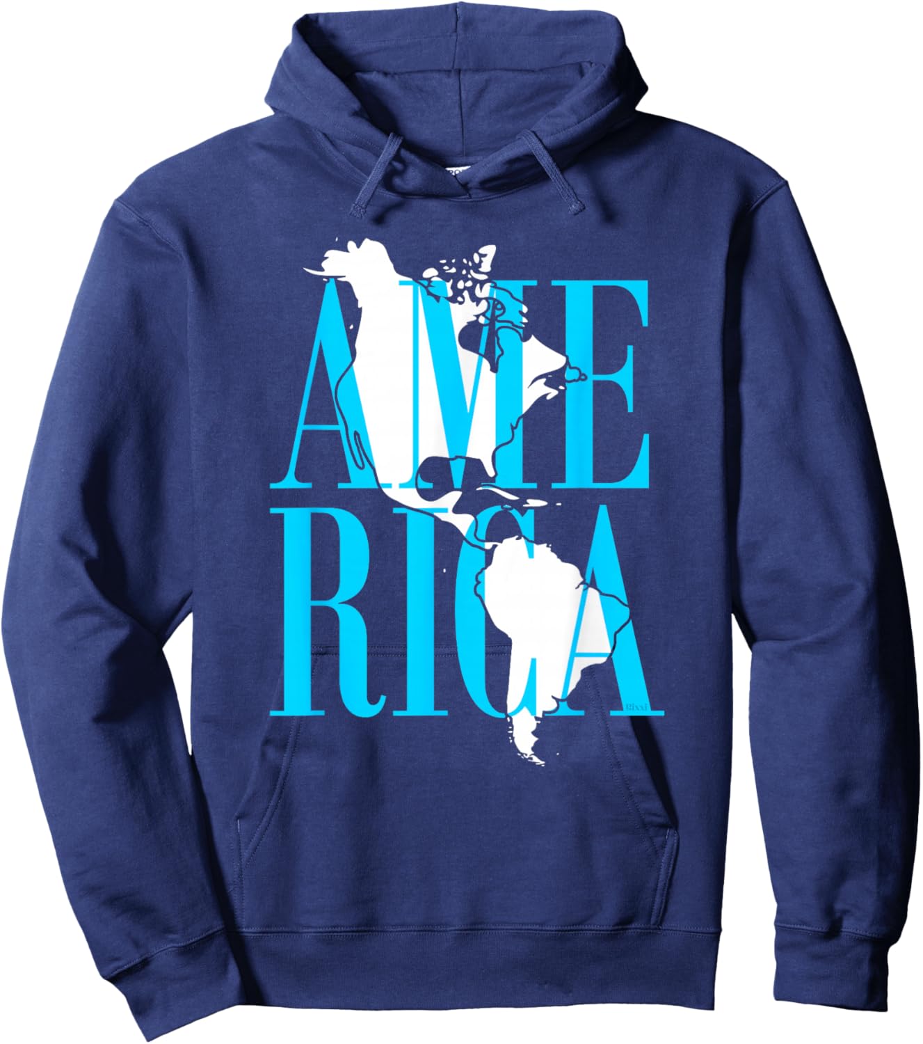 North Central and South America Map This Is America Hoodie - Hoodie | Navy