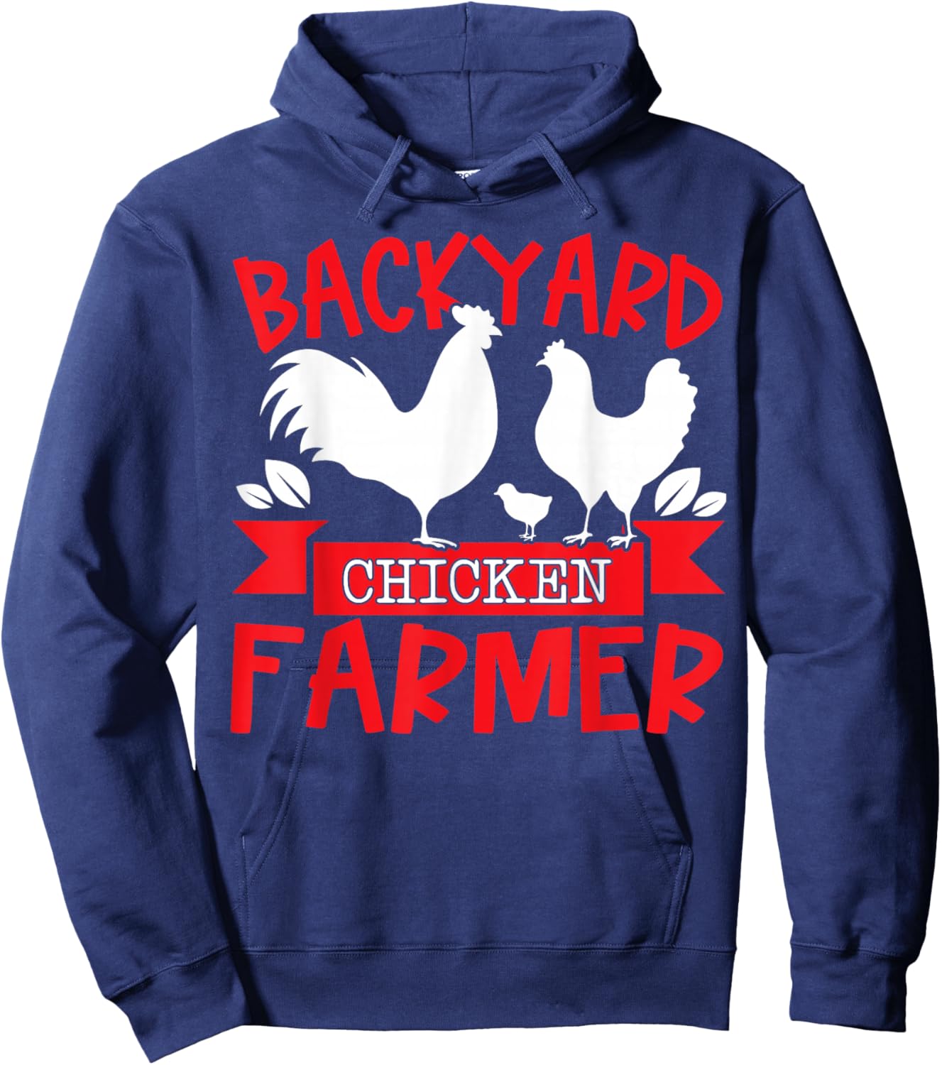 Backyard chicken farmer Hoodie - Hoodie | Navy