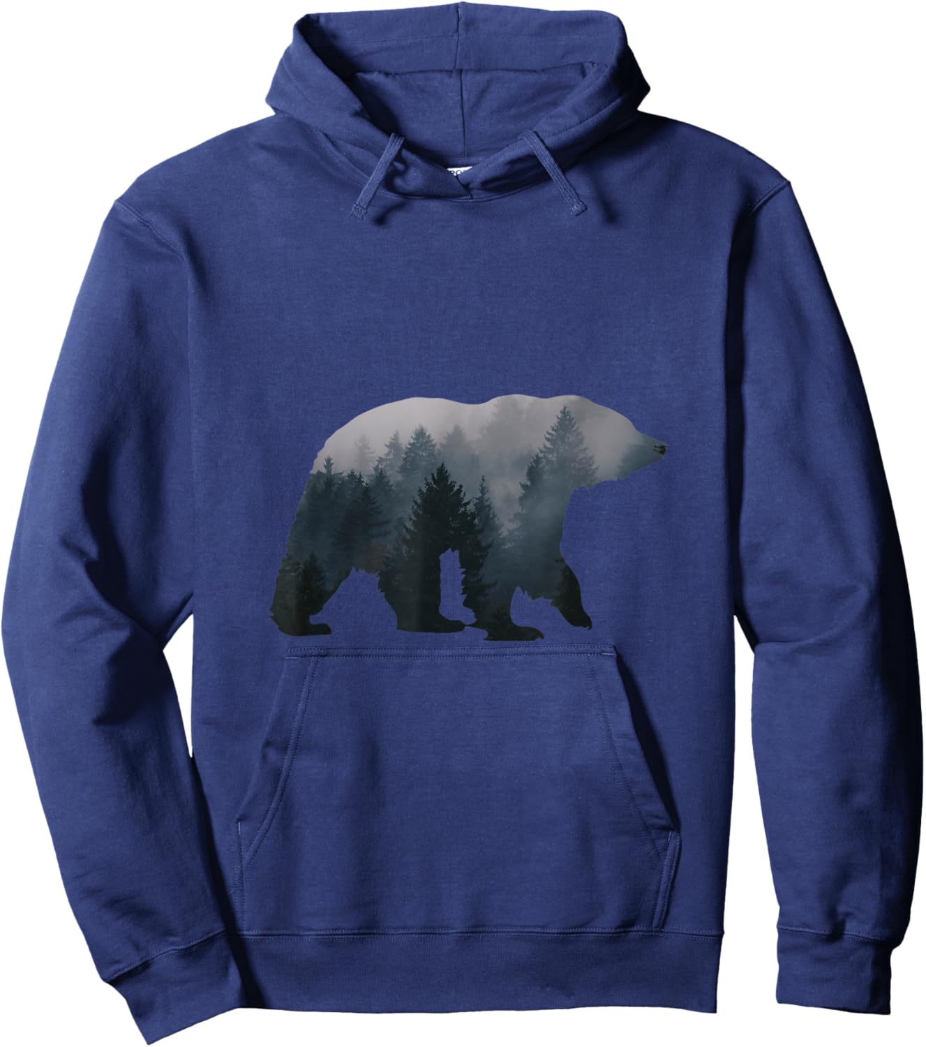 Bear illustration made of trees bears Hoodie - Hoodie | Navy