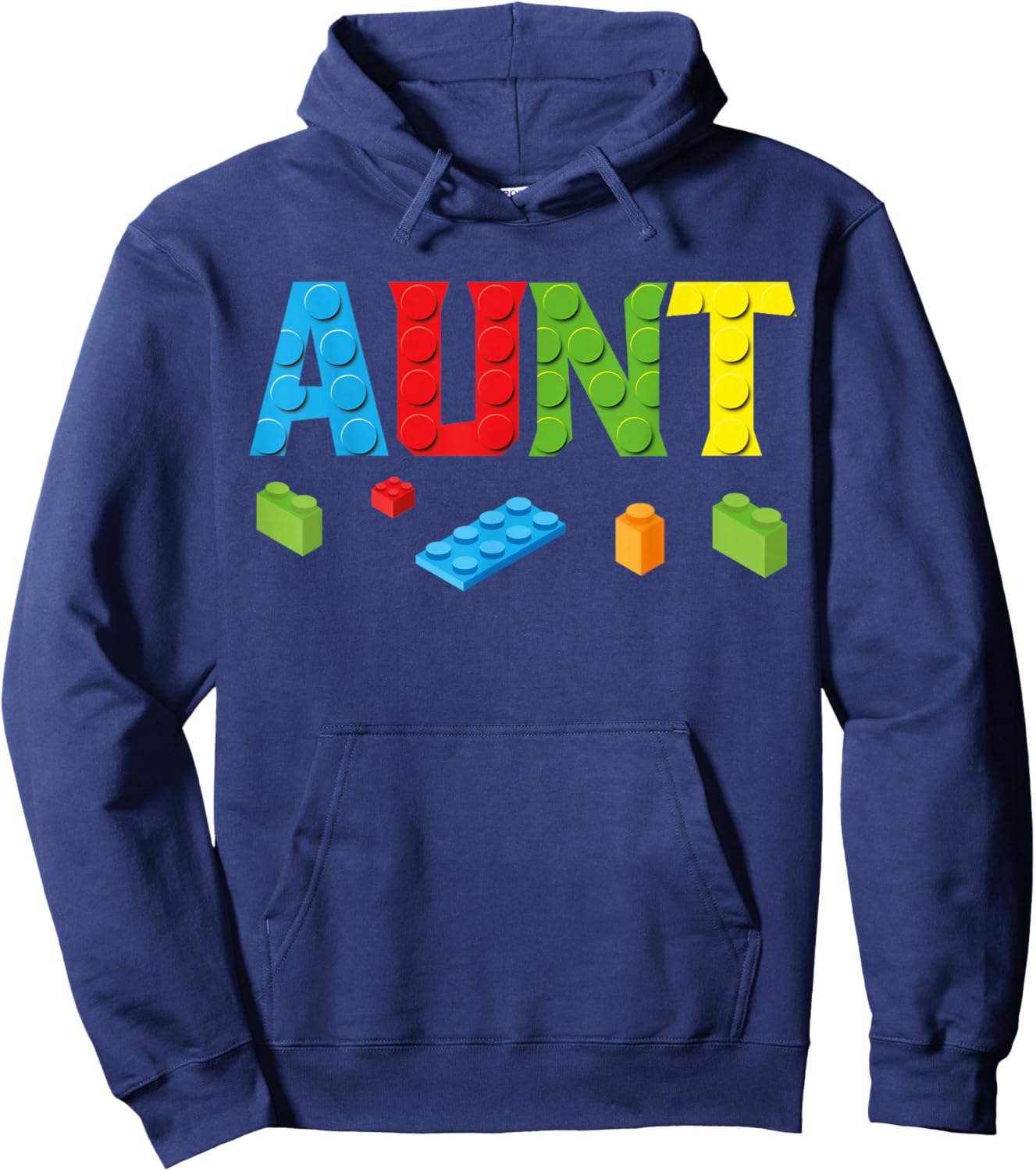Aunt Master Builder Building Bricks Blocks Family Set Women Hoodie - Hoodie | Navy