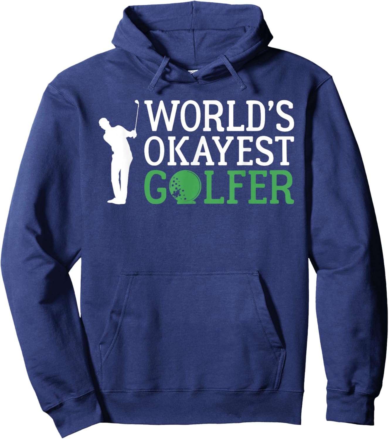 Golfer Gifts & Accessories -Adults Black Small Classic Fit Short Sleeve Hoodie - Hoodie | Navy