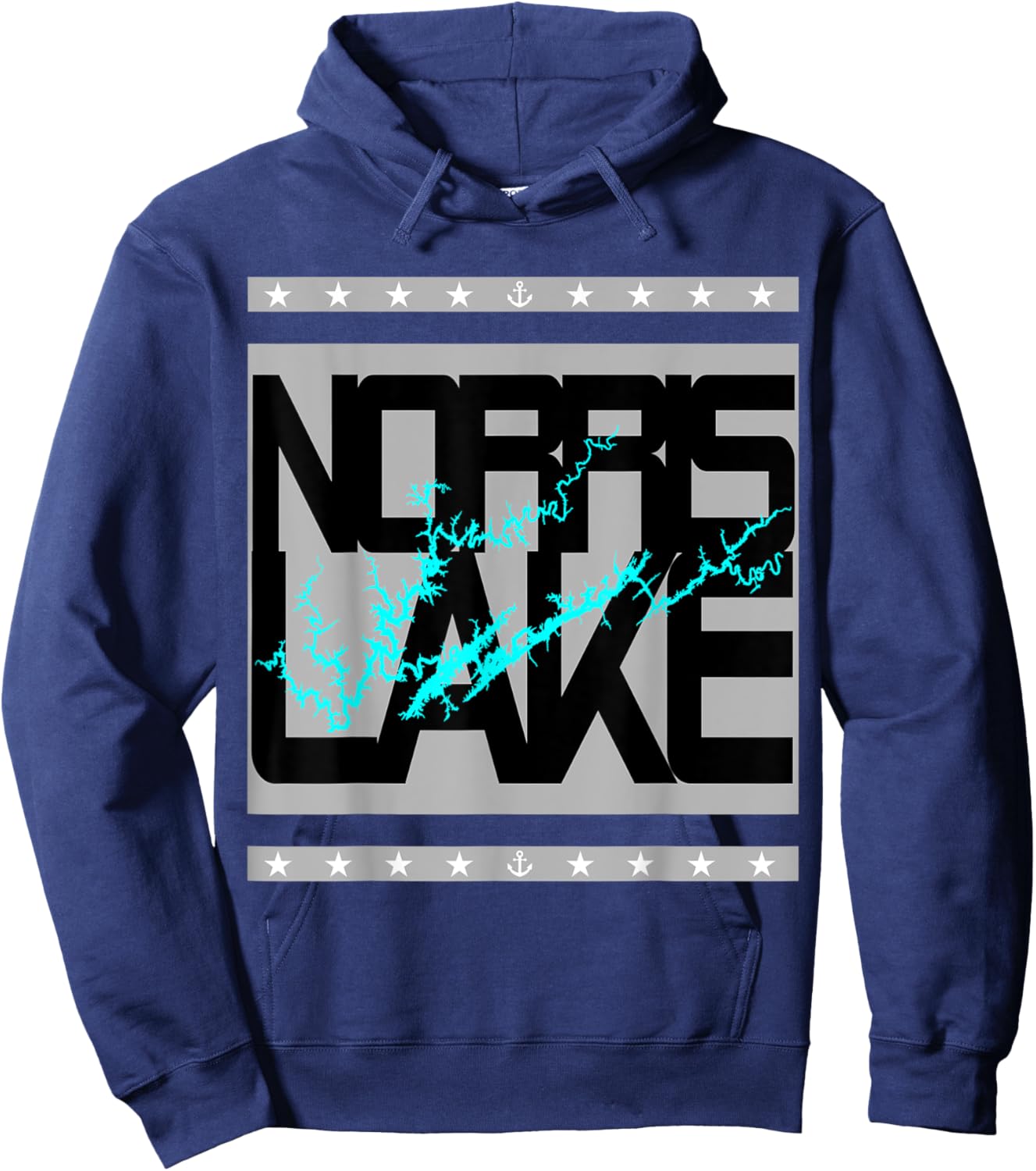 Norris Lake, Tennessee Hoodie - Hoodie | Navy