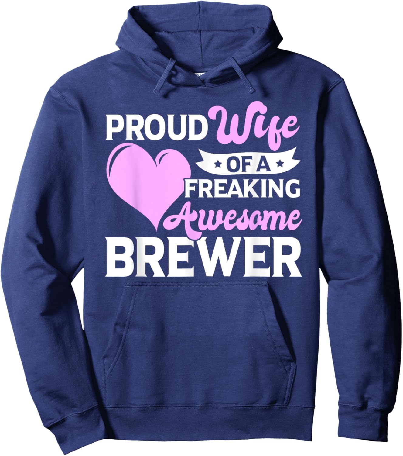 Brew Brewing Brewery Brewmaster Brewer Wife Hoodie - Hoodie | Navy
