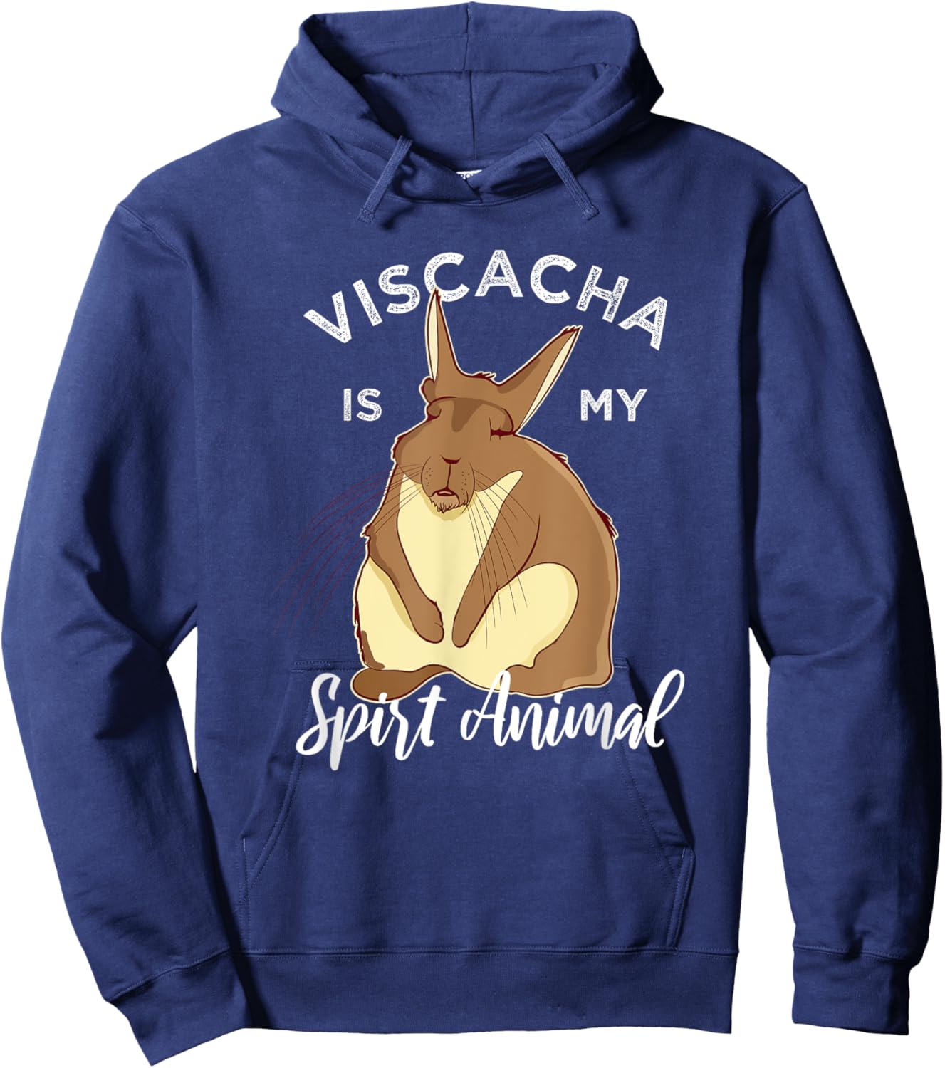 Viscacha Vizcacha Cute Chinchilla Rodent Lazy Sleepy Hoodie - Hoodie | Navy