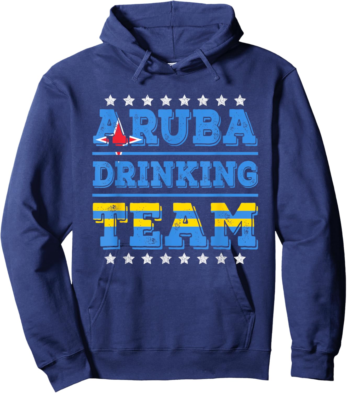 Aruba Drinking Team Aruba Flag Funny Drinking Hoodie - Hoodie | Navy