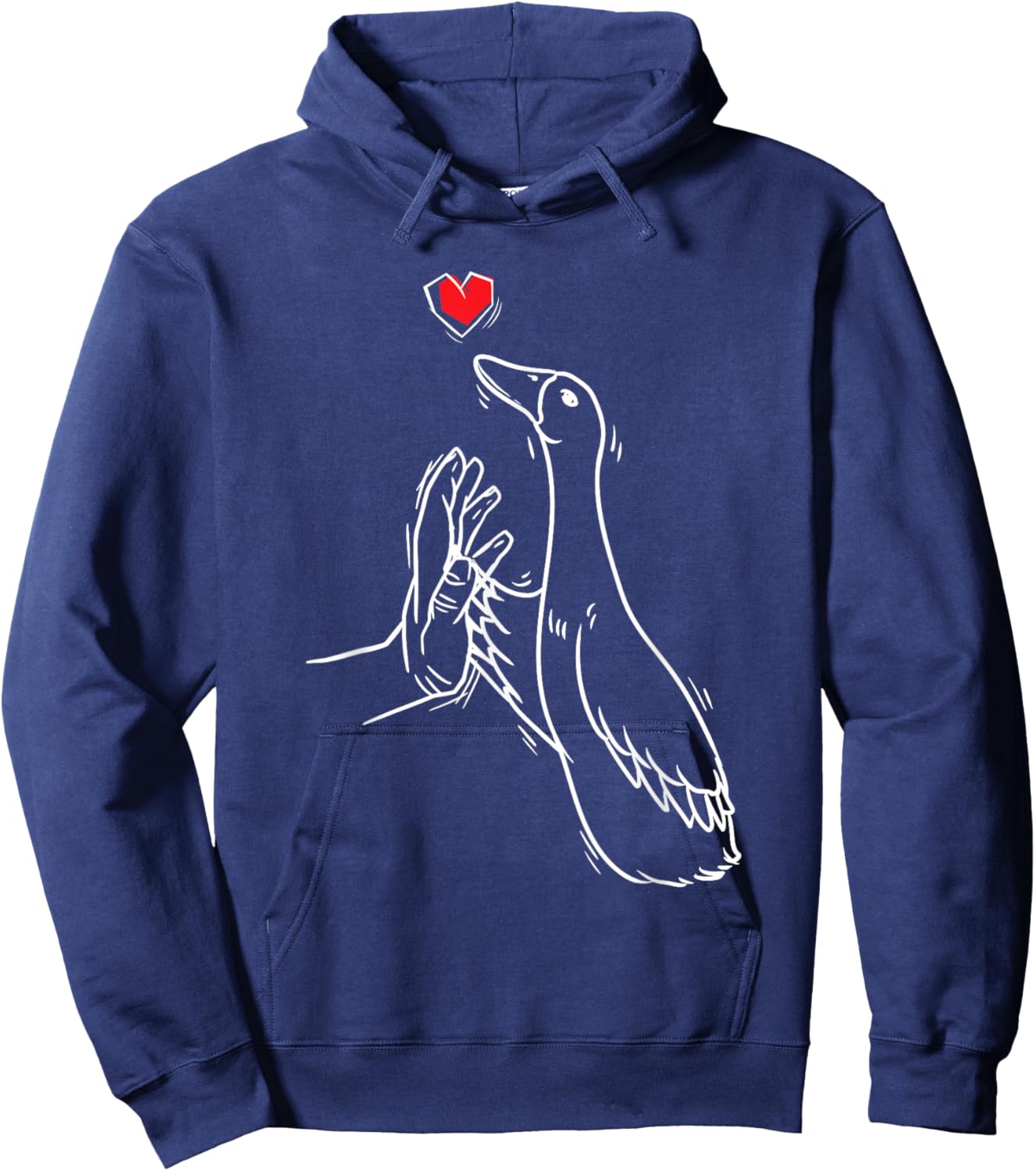 Indian runner duck Hoodie - Hoodie | Navy