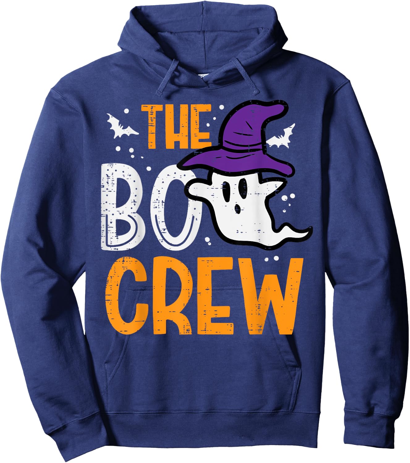 Halloween Ghost The Boo Crew Costume Matching Women Kids Men Hoodie - Hoodie | Navy