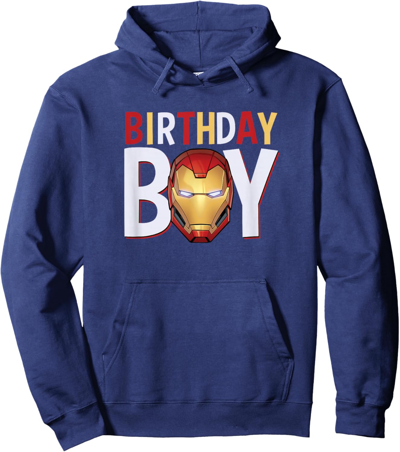 Marvel Avengers Iron Man Birthday Boy Small Hoodie - Hoodie | Navy