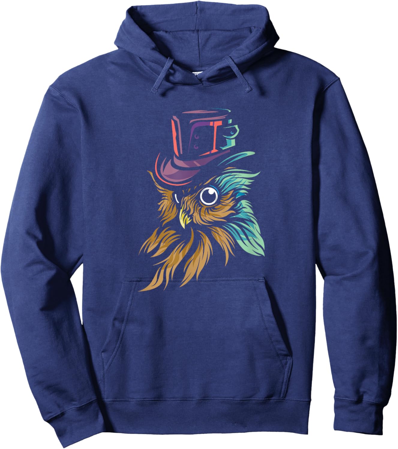 Steampunk Fantasy Owl Gothic Owl Hoodie - Hoodie | Navy