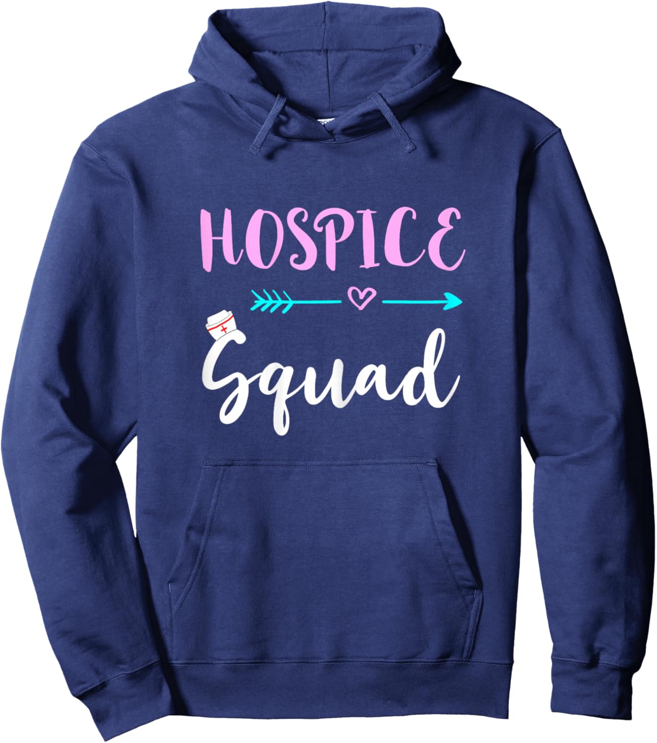 Hospice Squad Nurse Life Team Nursing Hospice Crew Hoodie - Hoodie | Navy