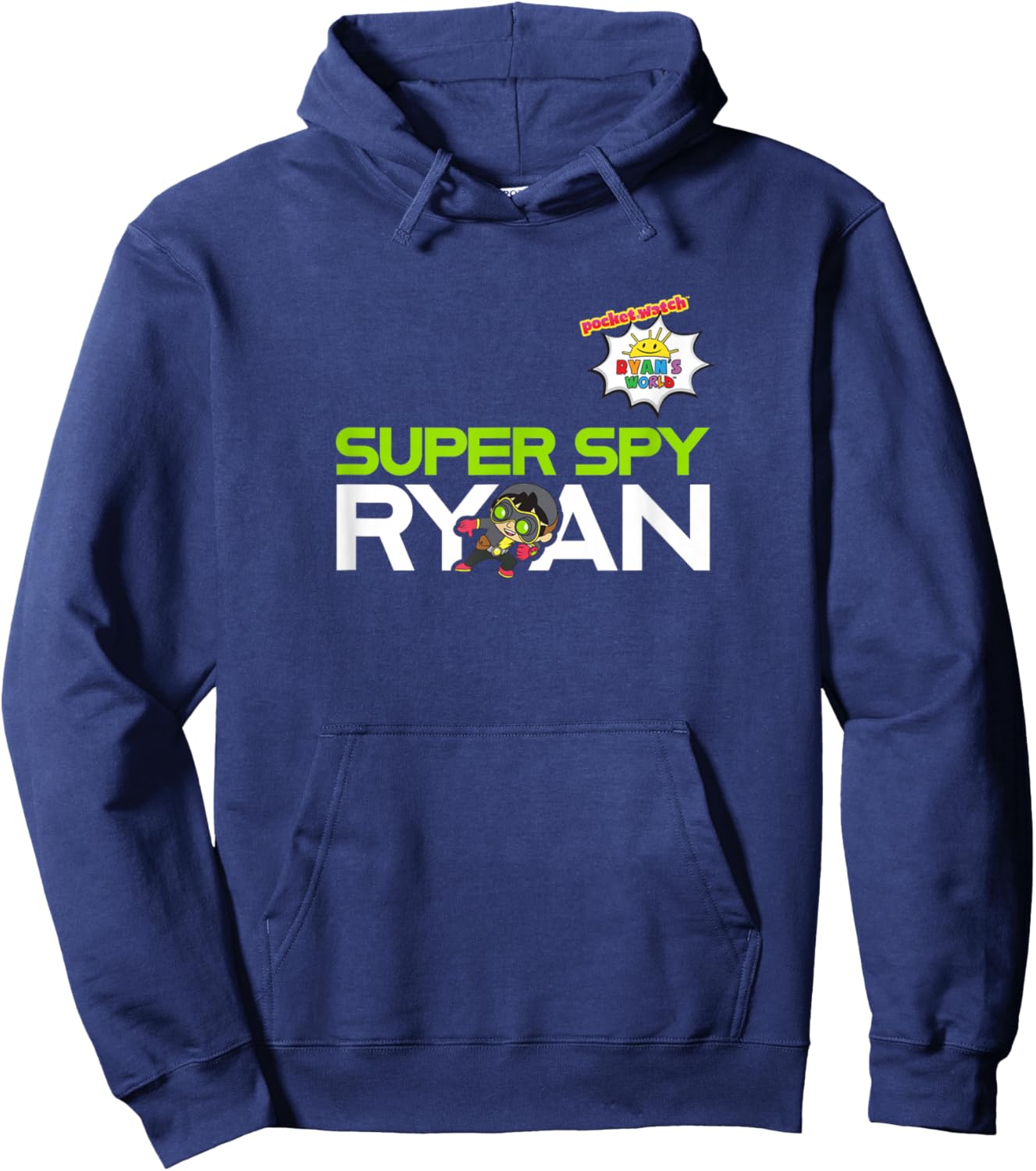 Ryan's World Super Spy Logo Hoodie - Hoodie | Navy