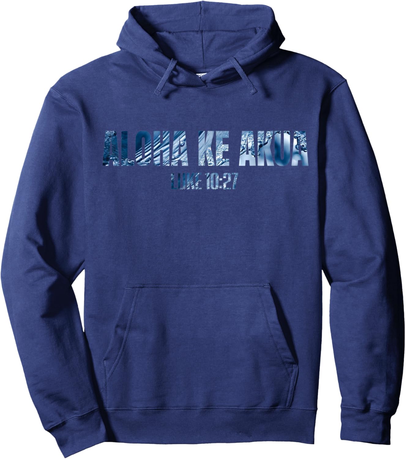 Christian Hawaiian Christian T Women Aloha Ke Akua Hoodie - Hoodie | Navy