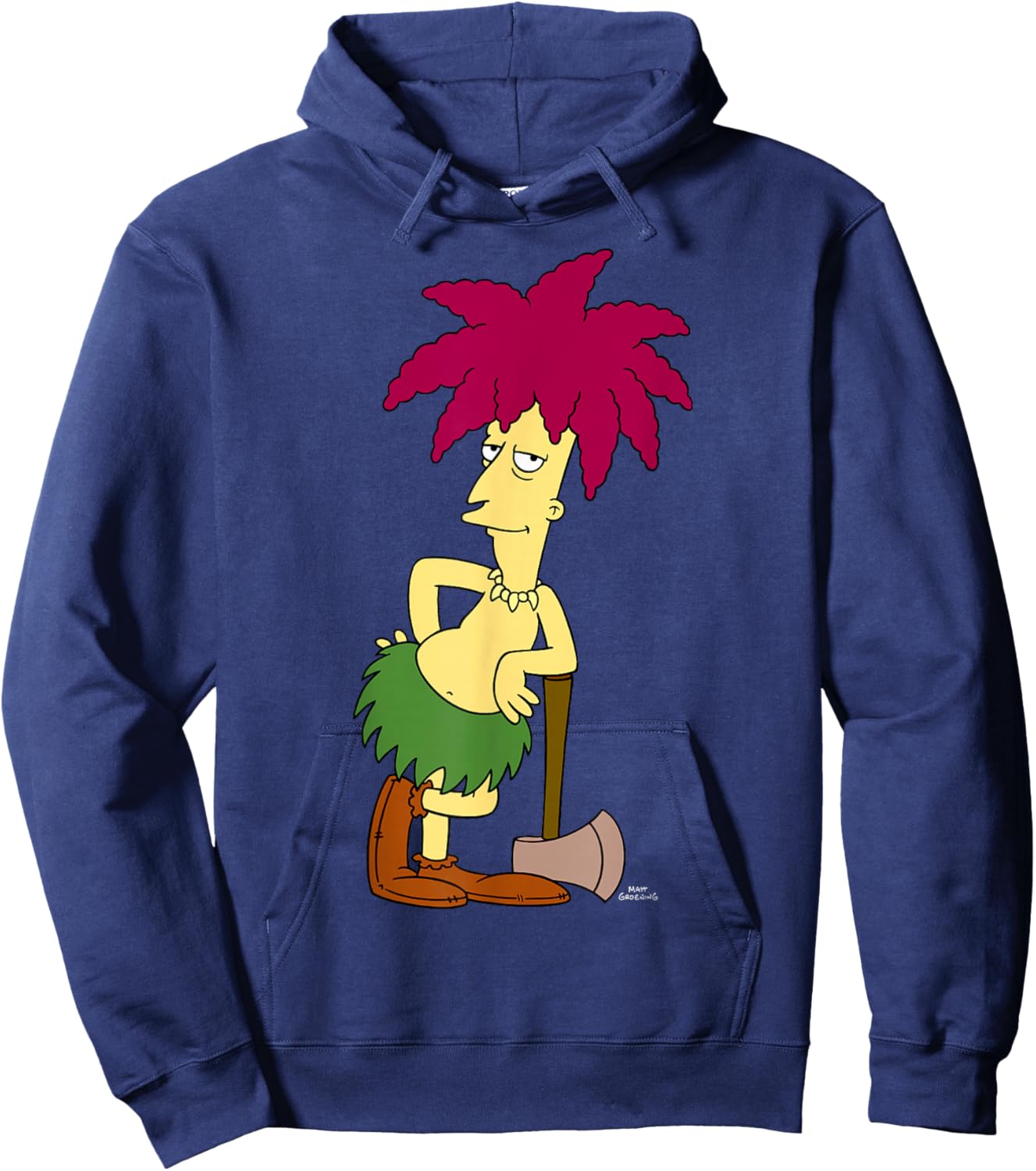 The Simpsons Sideshow Bob With Axe V1 Hoodie - Hoodie | Navy