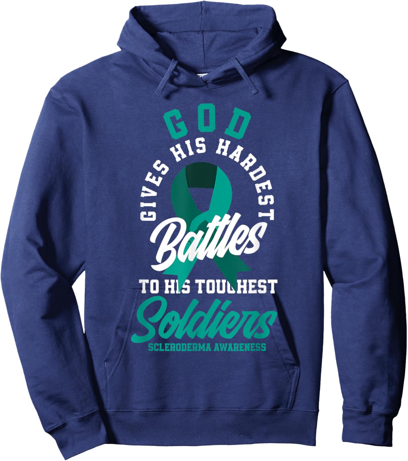 Scleroderma Warrior Scleroderma Awareness Hoodie - Hoodie | Navy