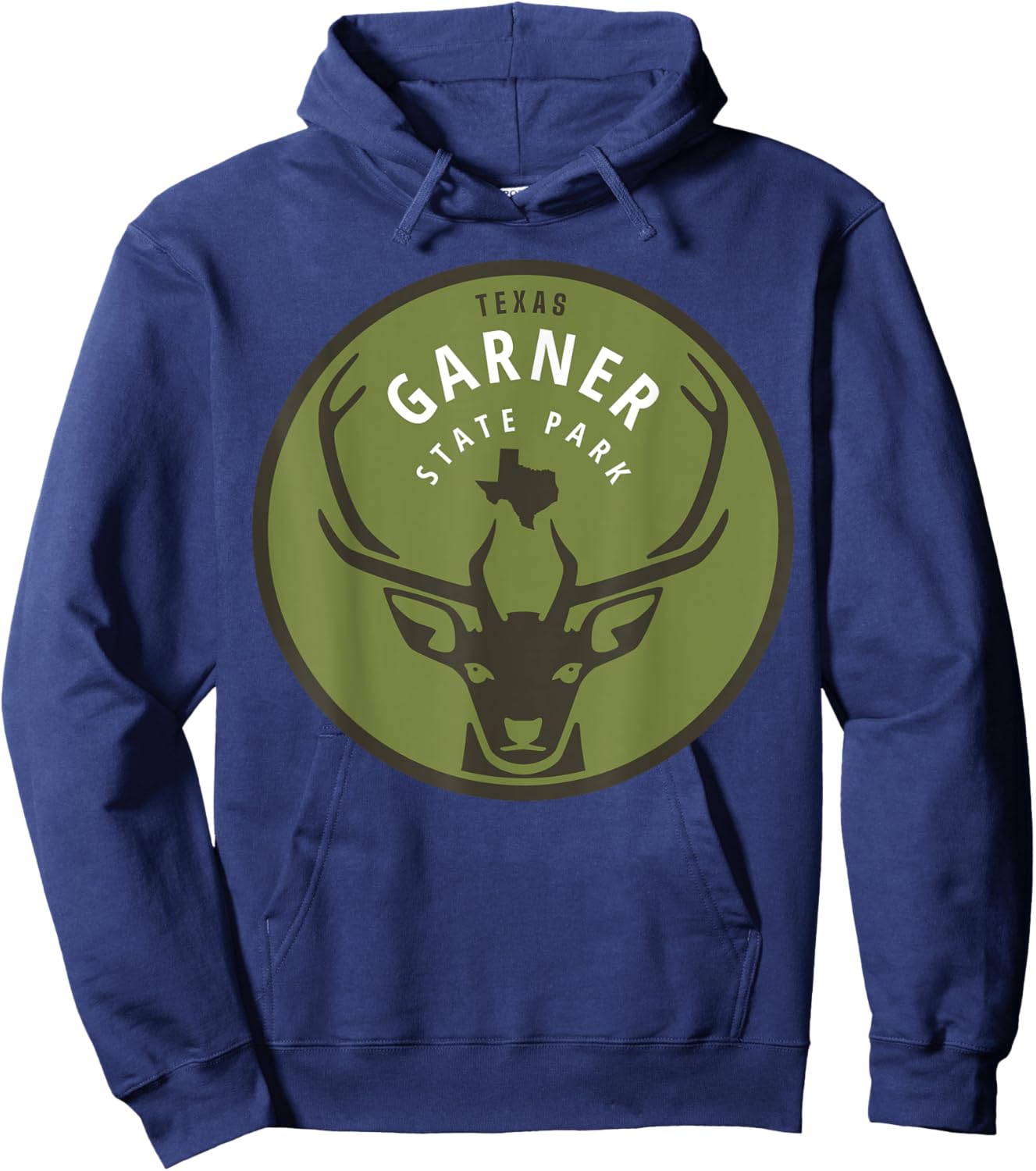 Garner State Park Texas TX Outdoors Deer Hoodie - Hoodie | Navy